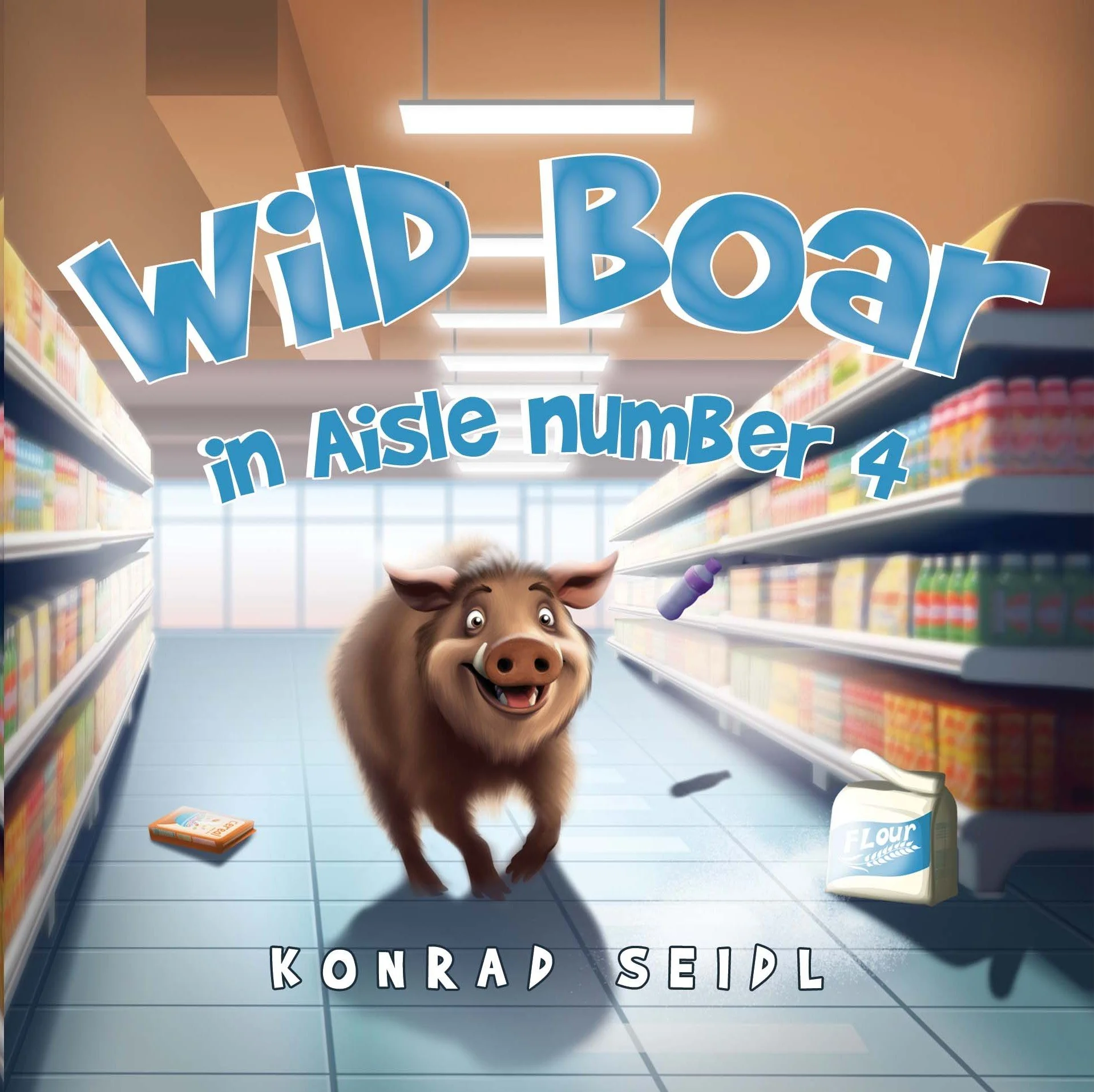 Wild Boar in Aisle Number 4  - 6.14'x6.14' Paperback