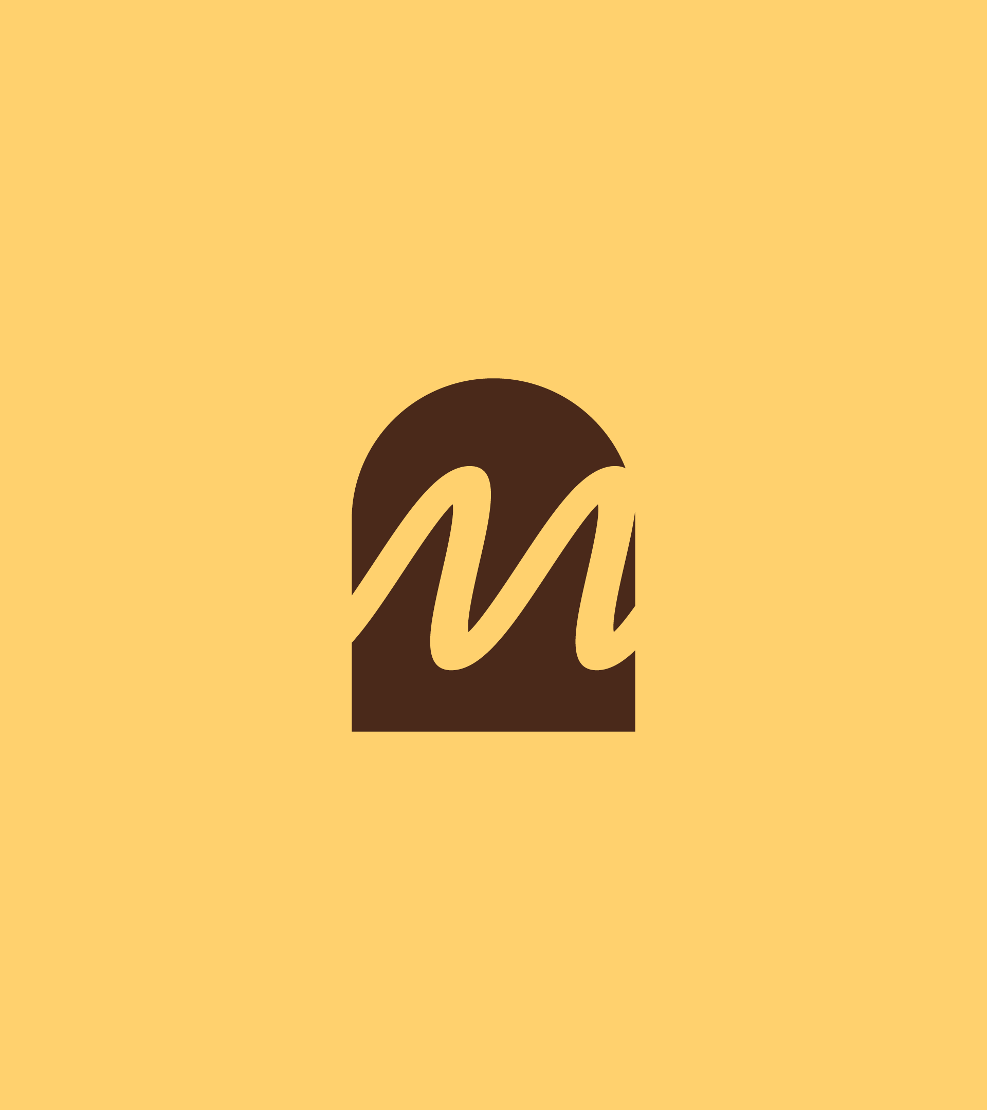 Brown Termoli icon on yellow