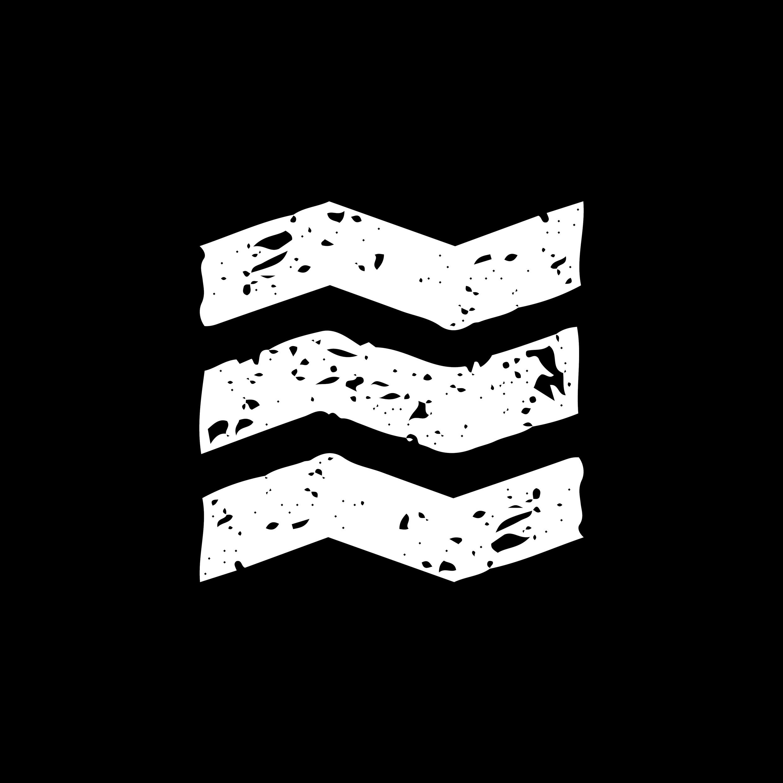 White logo of arrows representing the Welsh valleys for Esports League Wales (ELW)