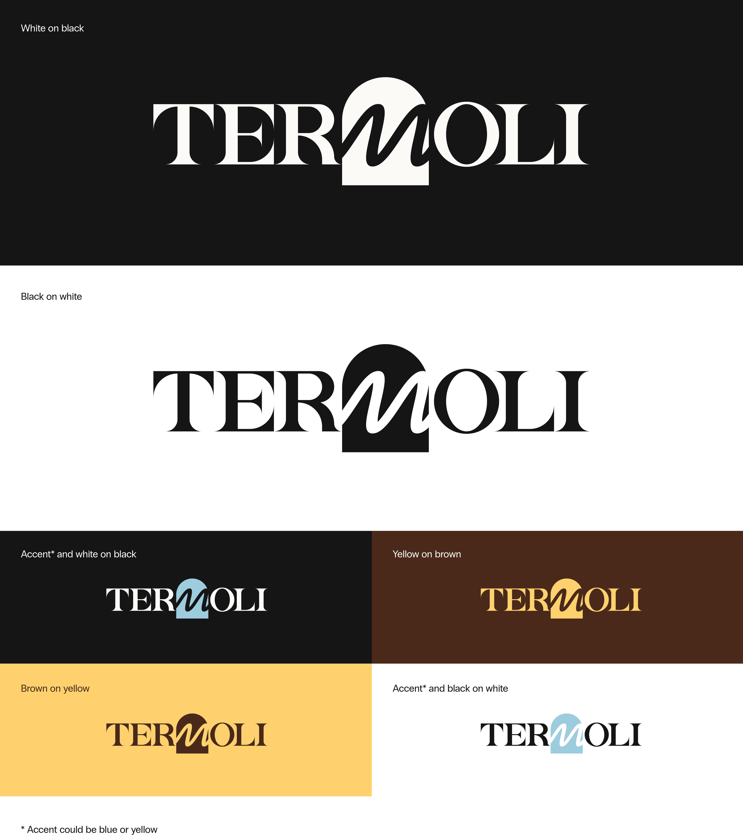 Logo lockup colour versions for Termoli