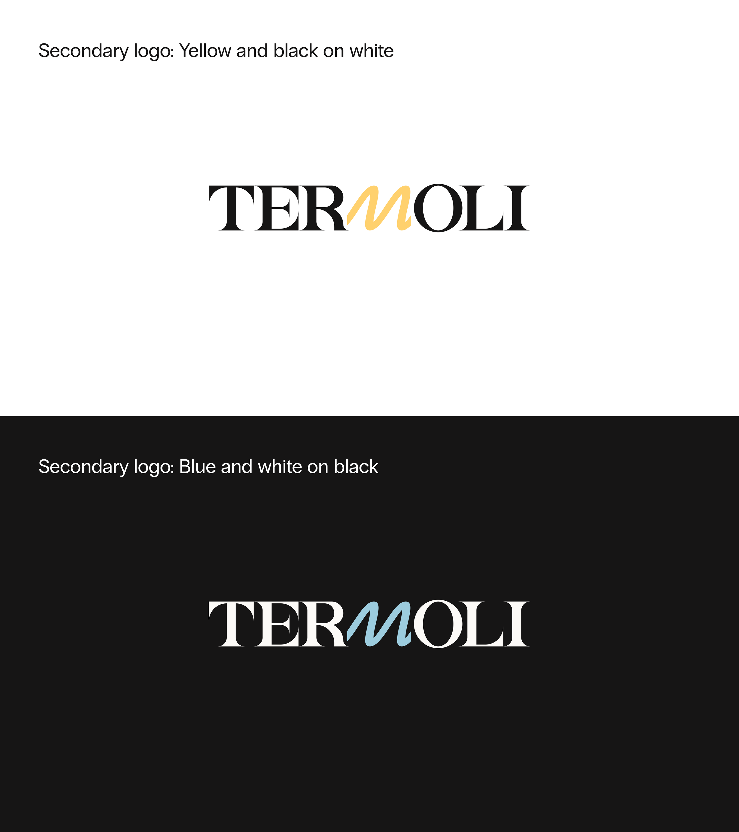 Secondary logo lockups for Termoli