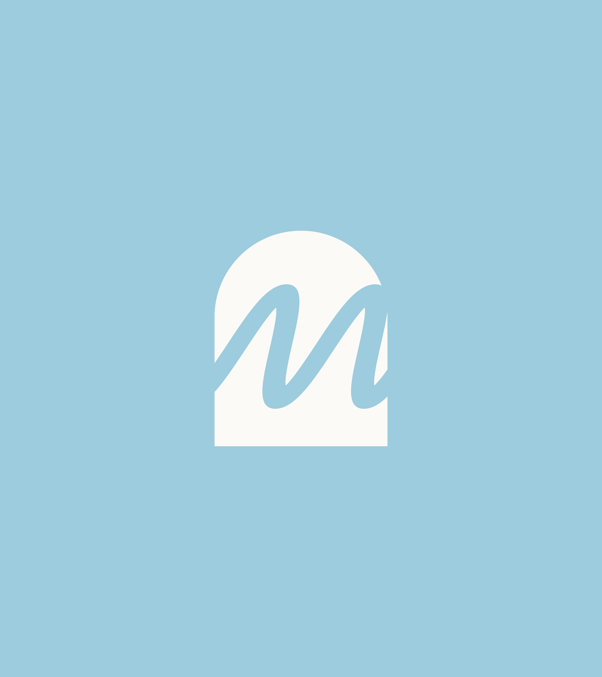 White Termoli icon on pale blue
