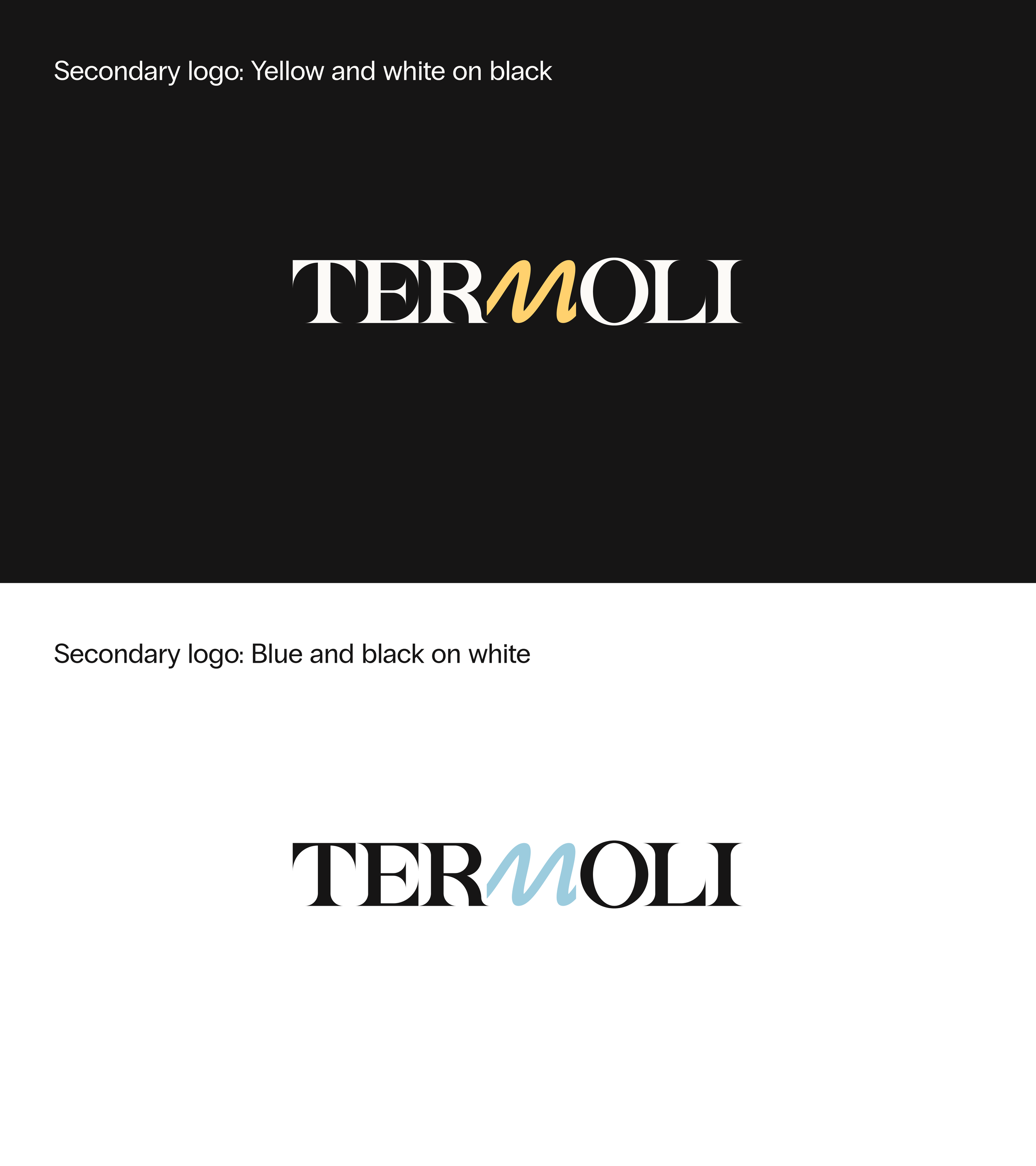 Secondary logo lockups for Termoli