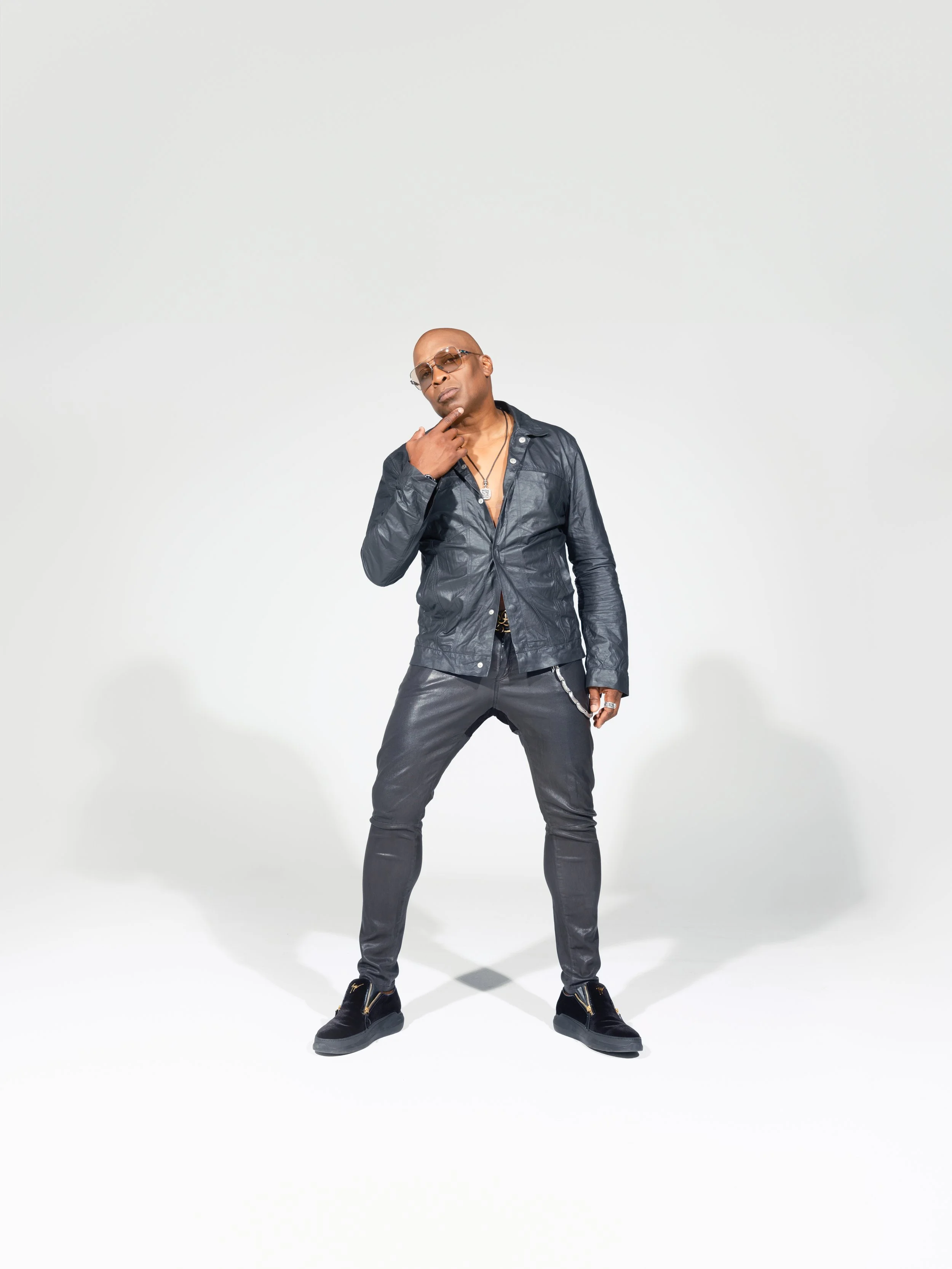 Haddaway promo image, iconic 90s Eurodance artist known for the hit single “What Is Love,” performing energetic dance music that defined the decade.