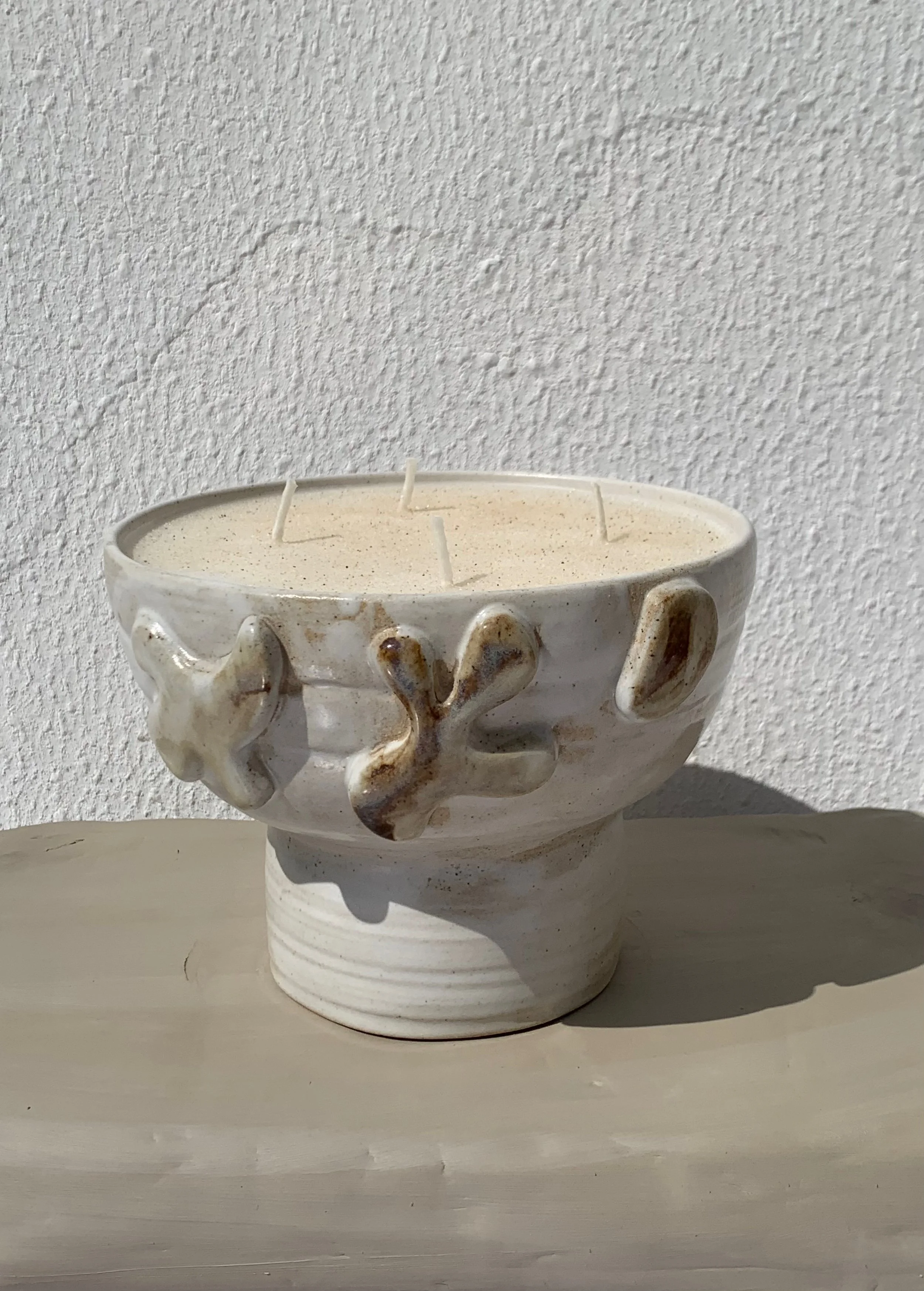 Luban Candle in Stoneware Clay