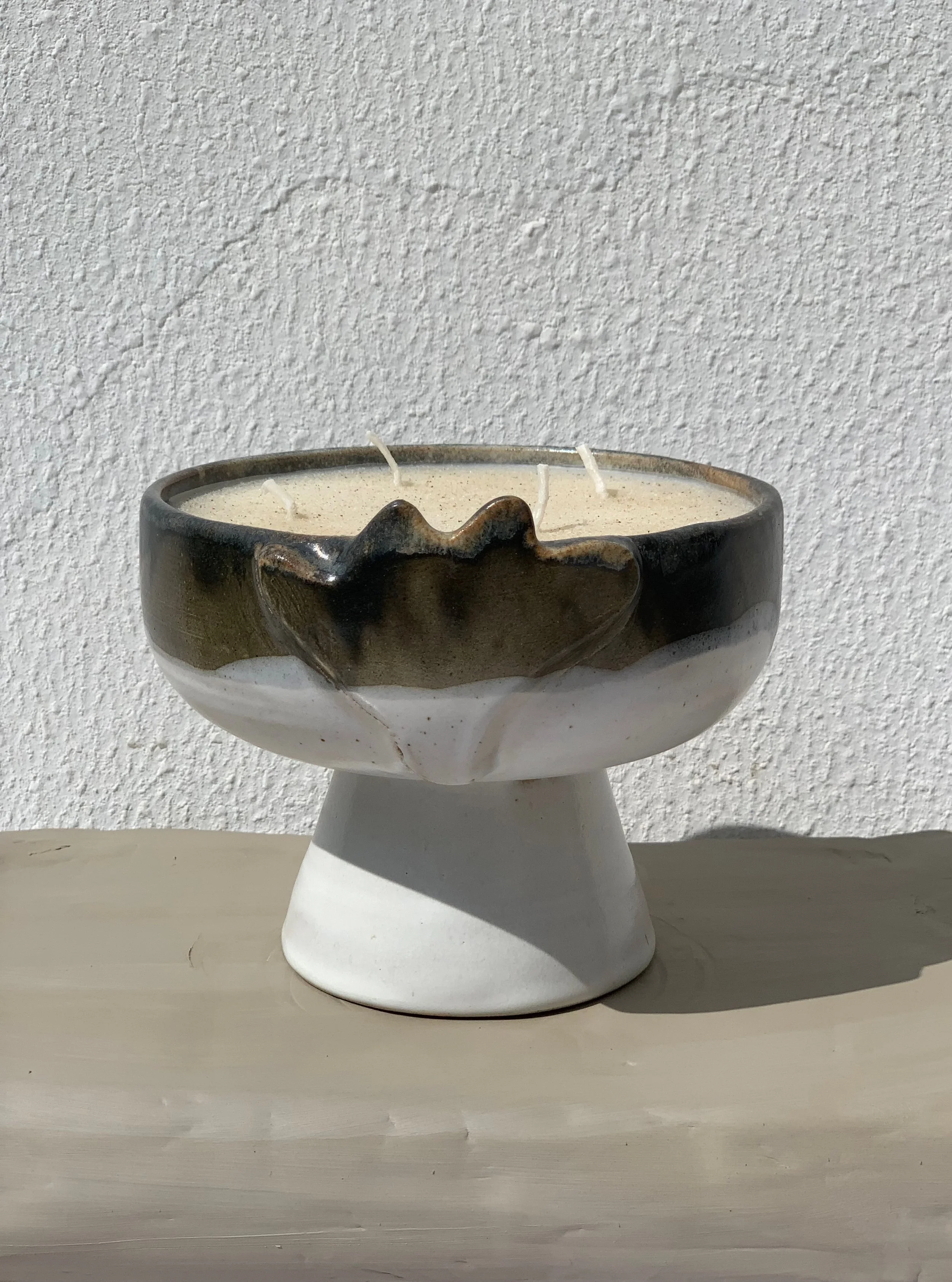 Luban Candle in Stoneware Clay