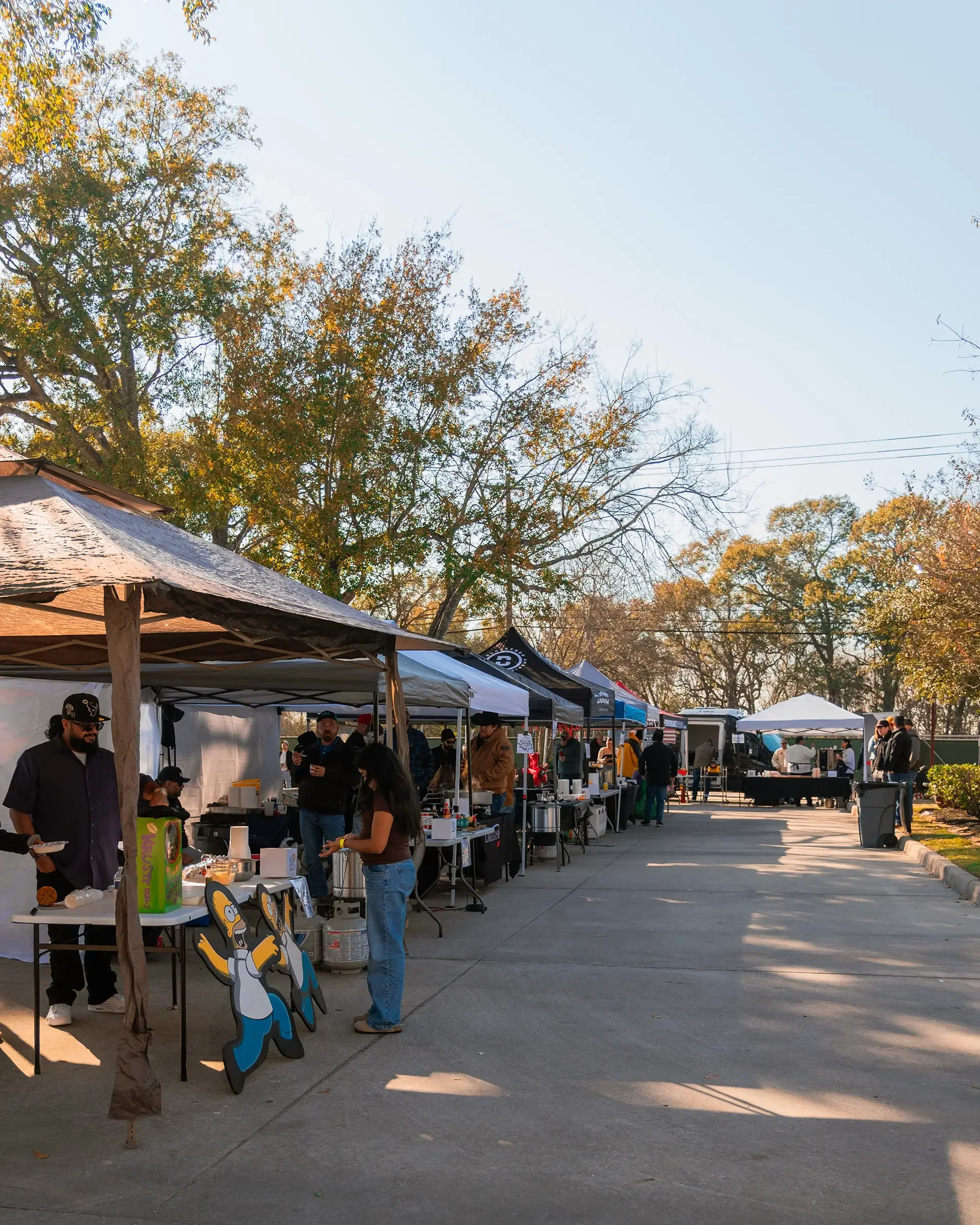An event photographer capturing a Chili Cookoff contest event in Houston.
