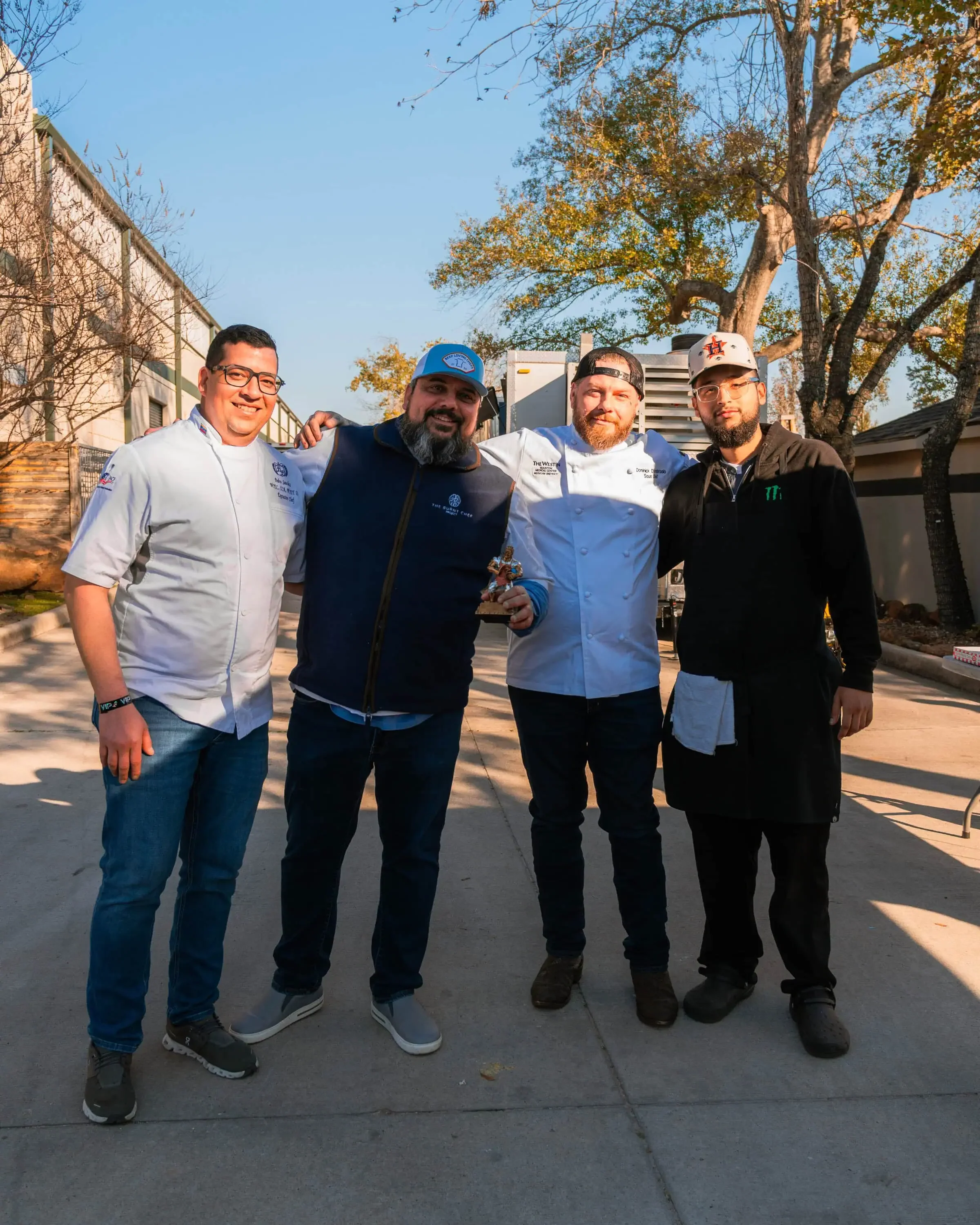 Winners from a Chili Cookoff Event at SpindleTap Brewery. This showcases event photography for posed shots.