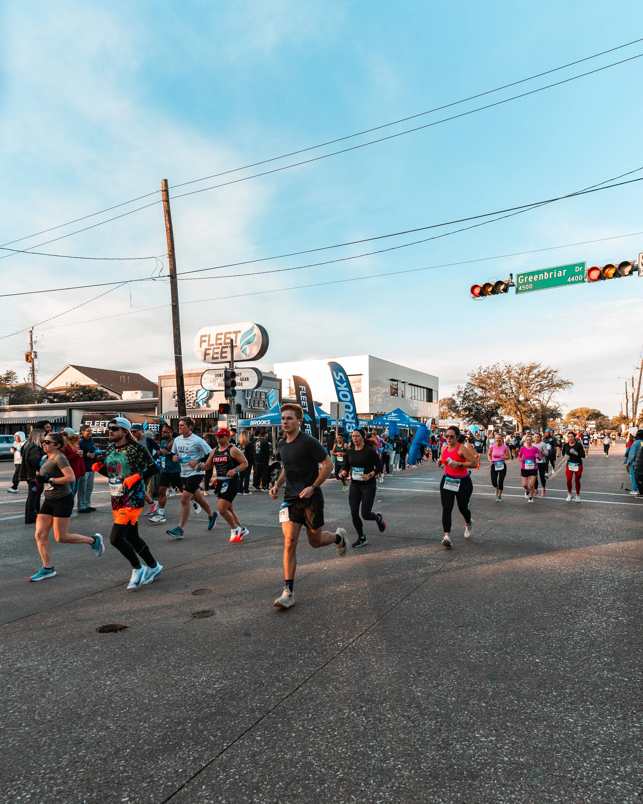 A Chevron Marathon 2026 Photo from a Houston Photographer who attended at Mile 7