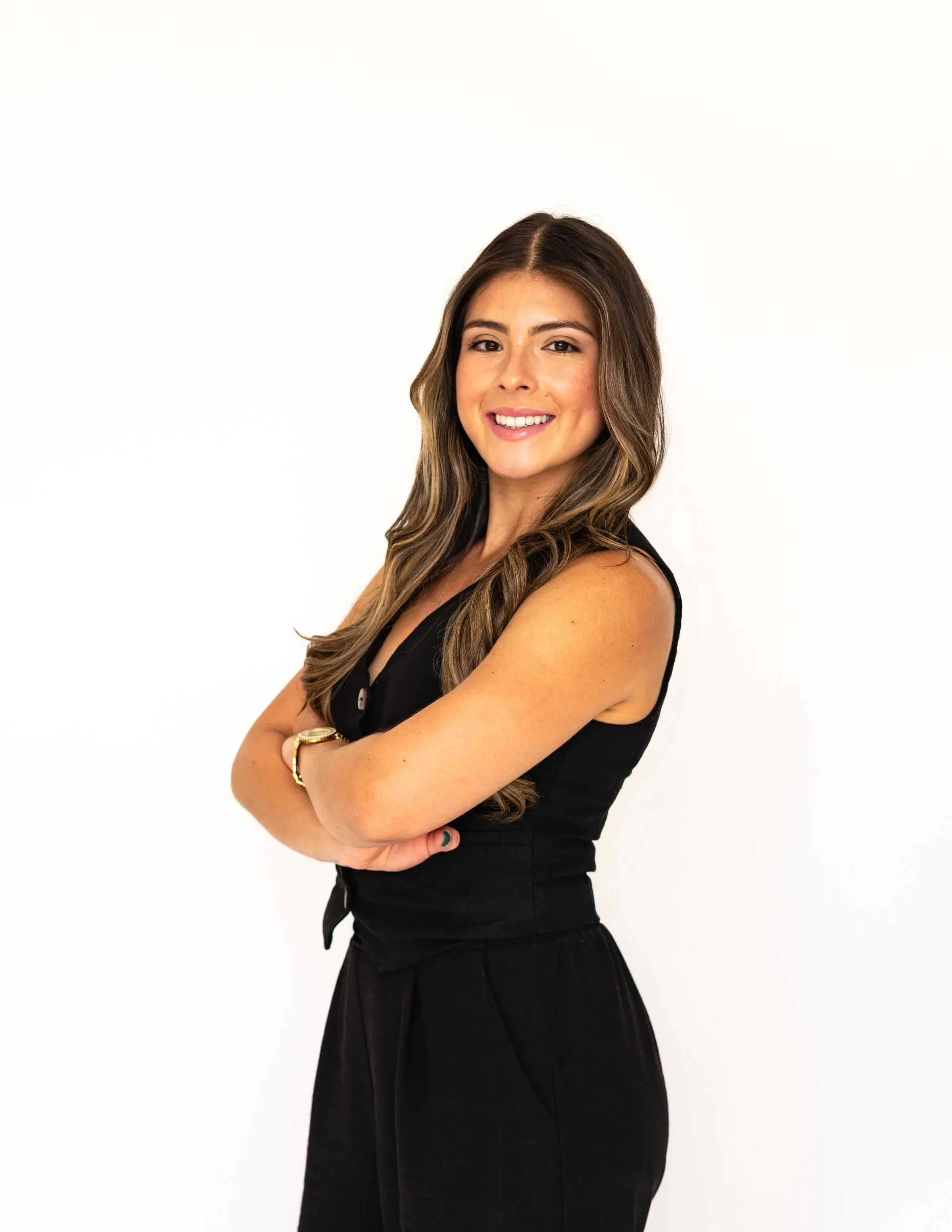 A headshot of a professional girl who has a Social Media Agency from a photographer in Houston Texas