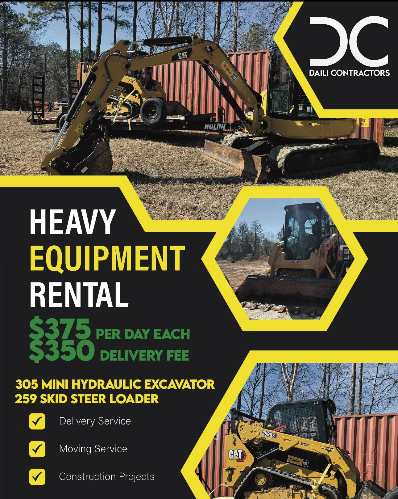 HEAVY MACHINERY RENTAL