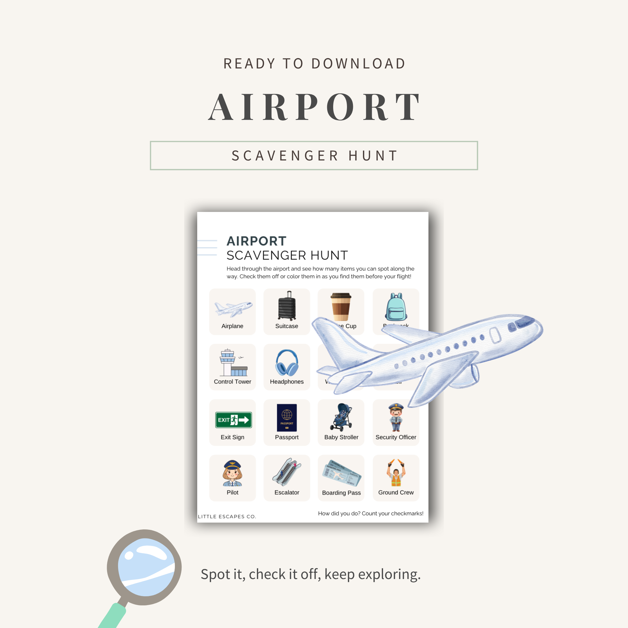 Airport Scavenger Hunt