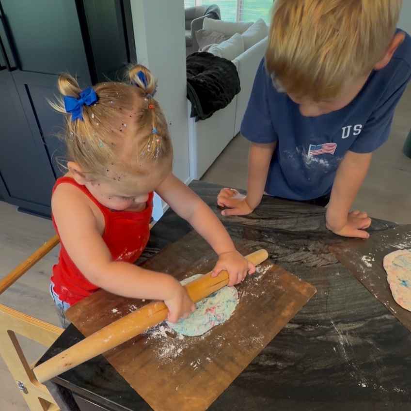 Red, White, and Blue Pizza for the Fourth of July