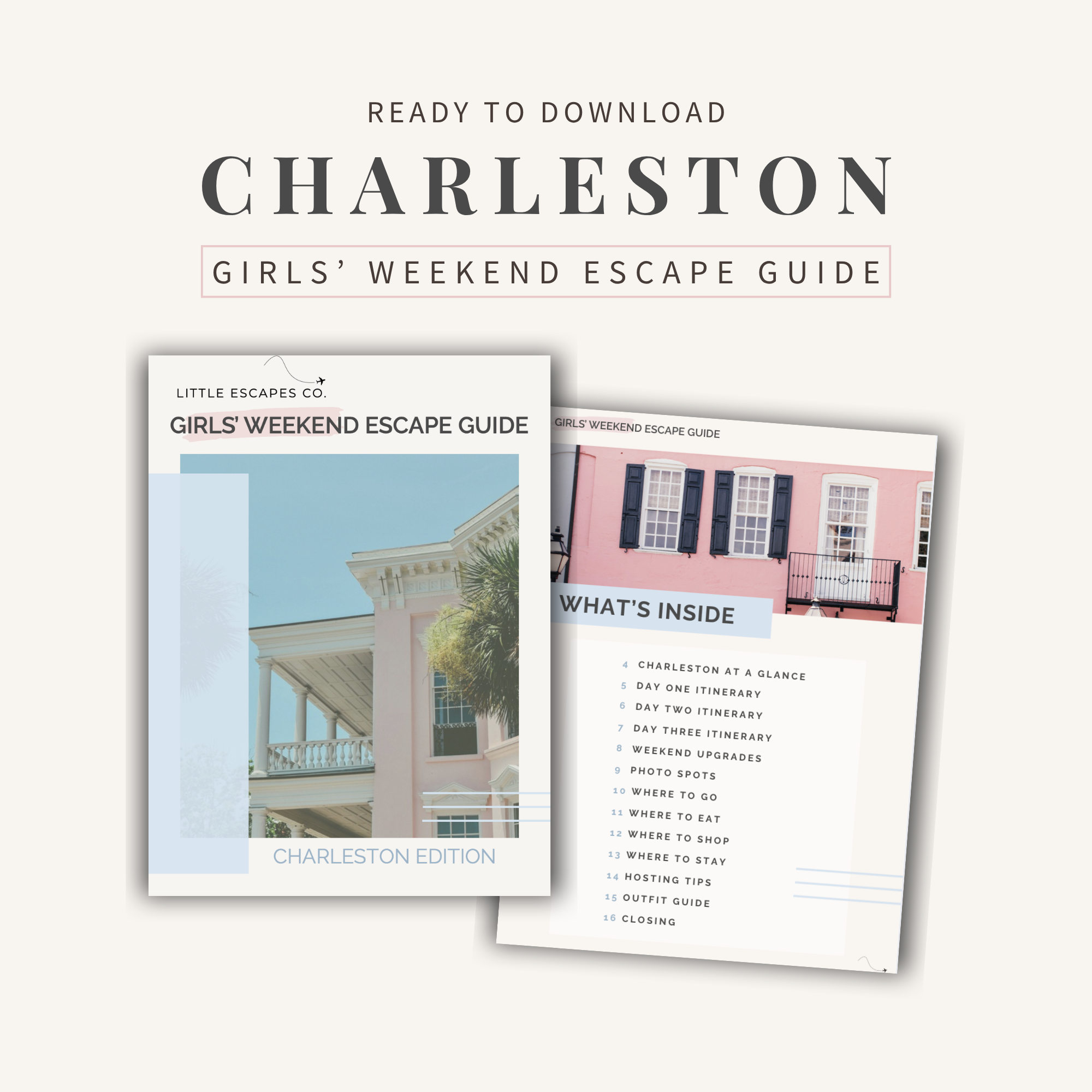 Charleston Girls' Weekend Guide