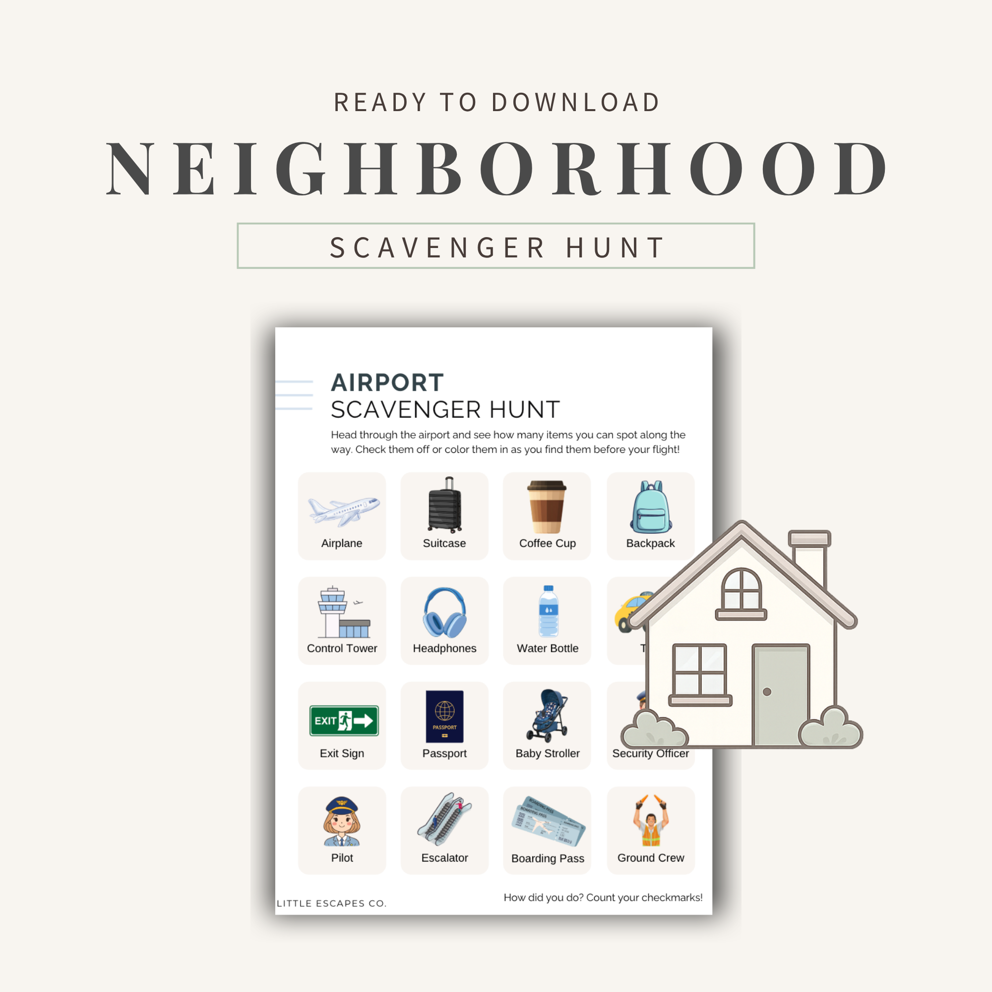 Neighborhood Walk Scavenger Hunt