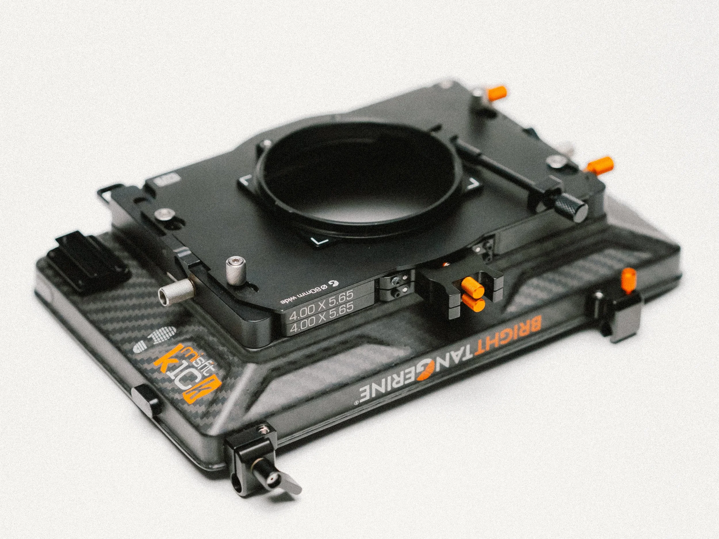 BRIGHT TANGERINE MISFIT KICK 4 x 5.65 MATTEBOX w/FILTERS