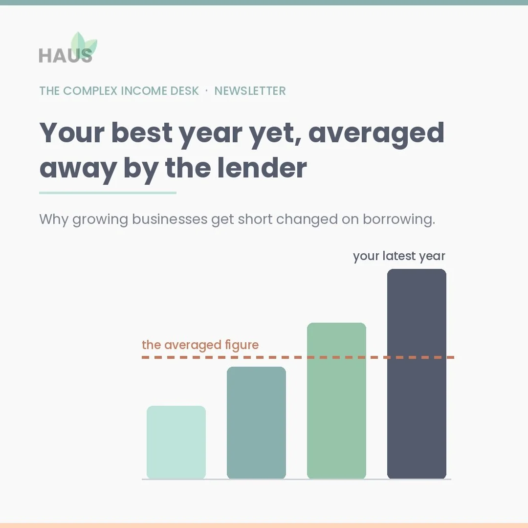 Your best year yet, averaged away by the lender