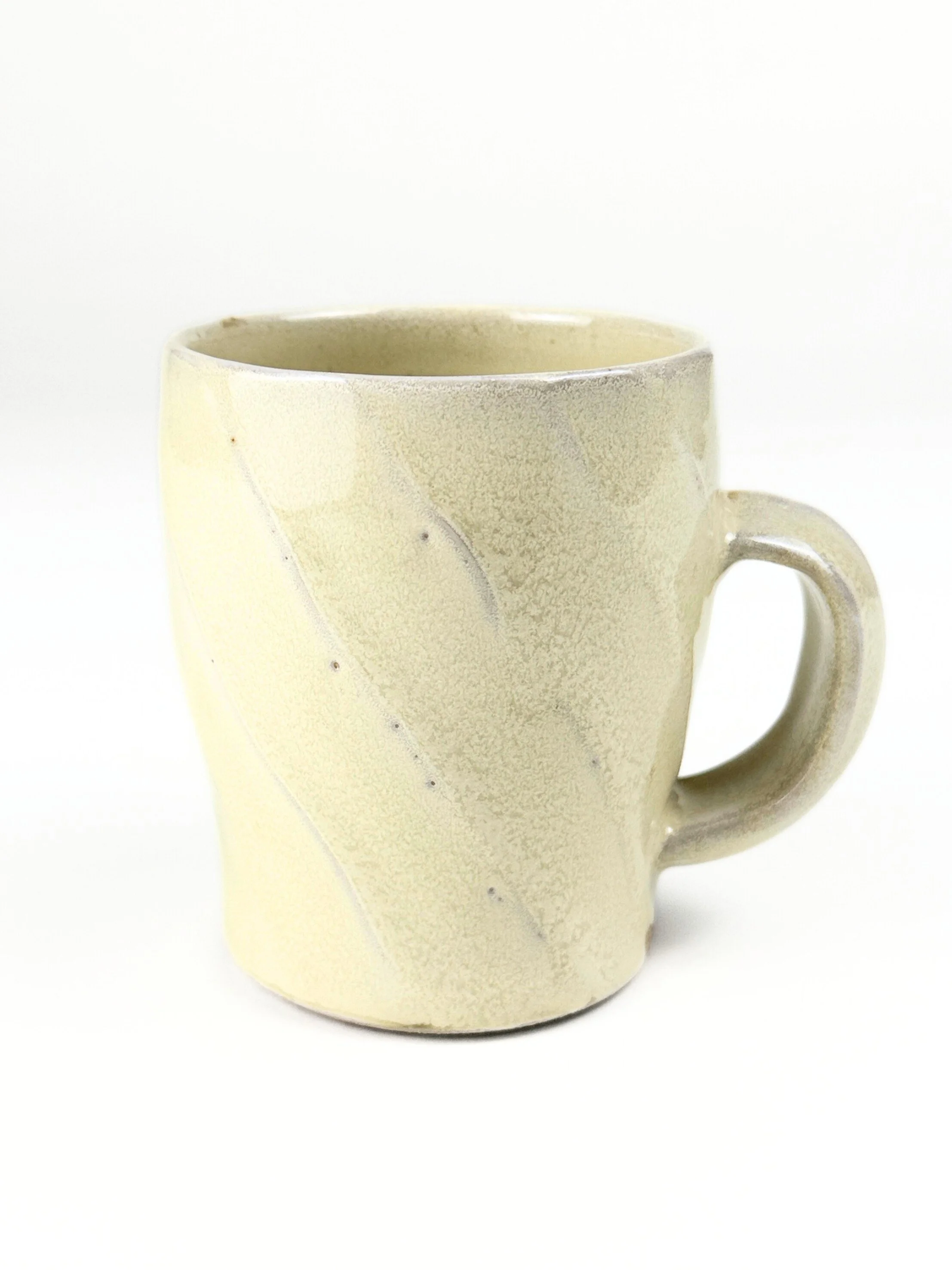 Yellow Faceted Mug