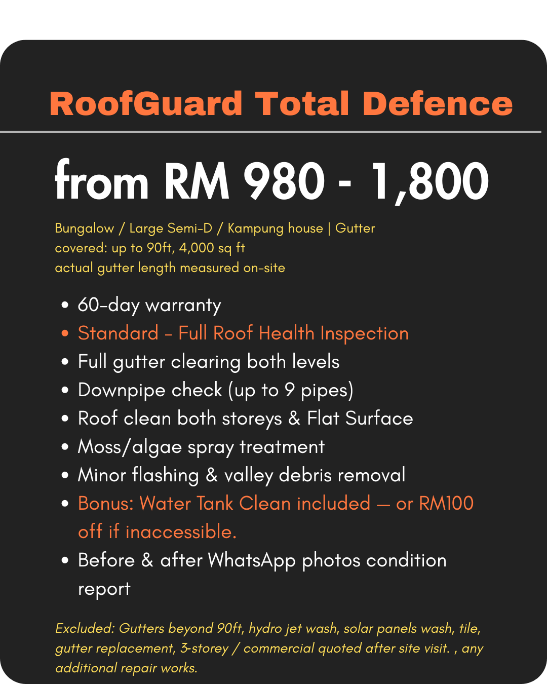 Roof Guard Total Defence