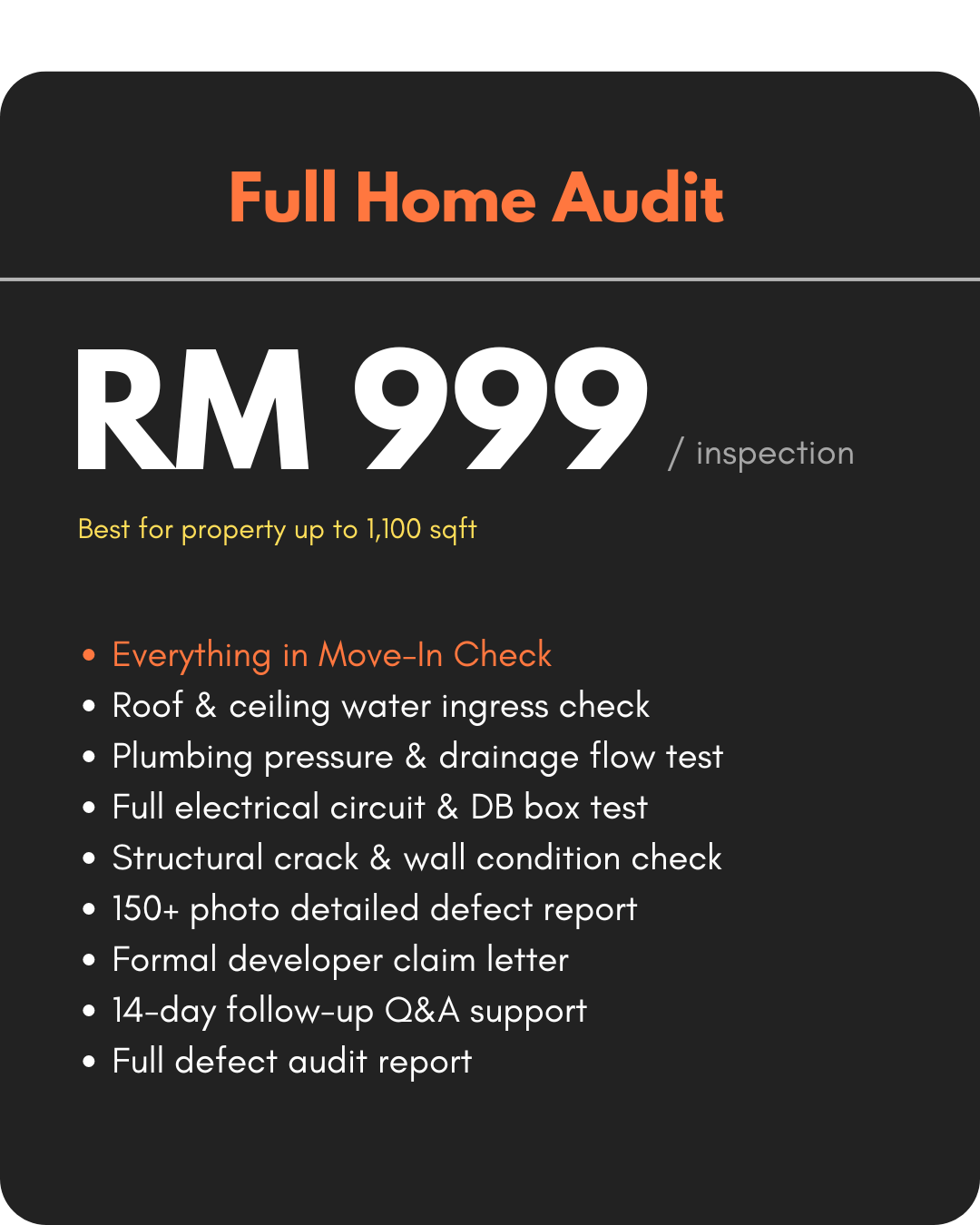 Full Home Audit