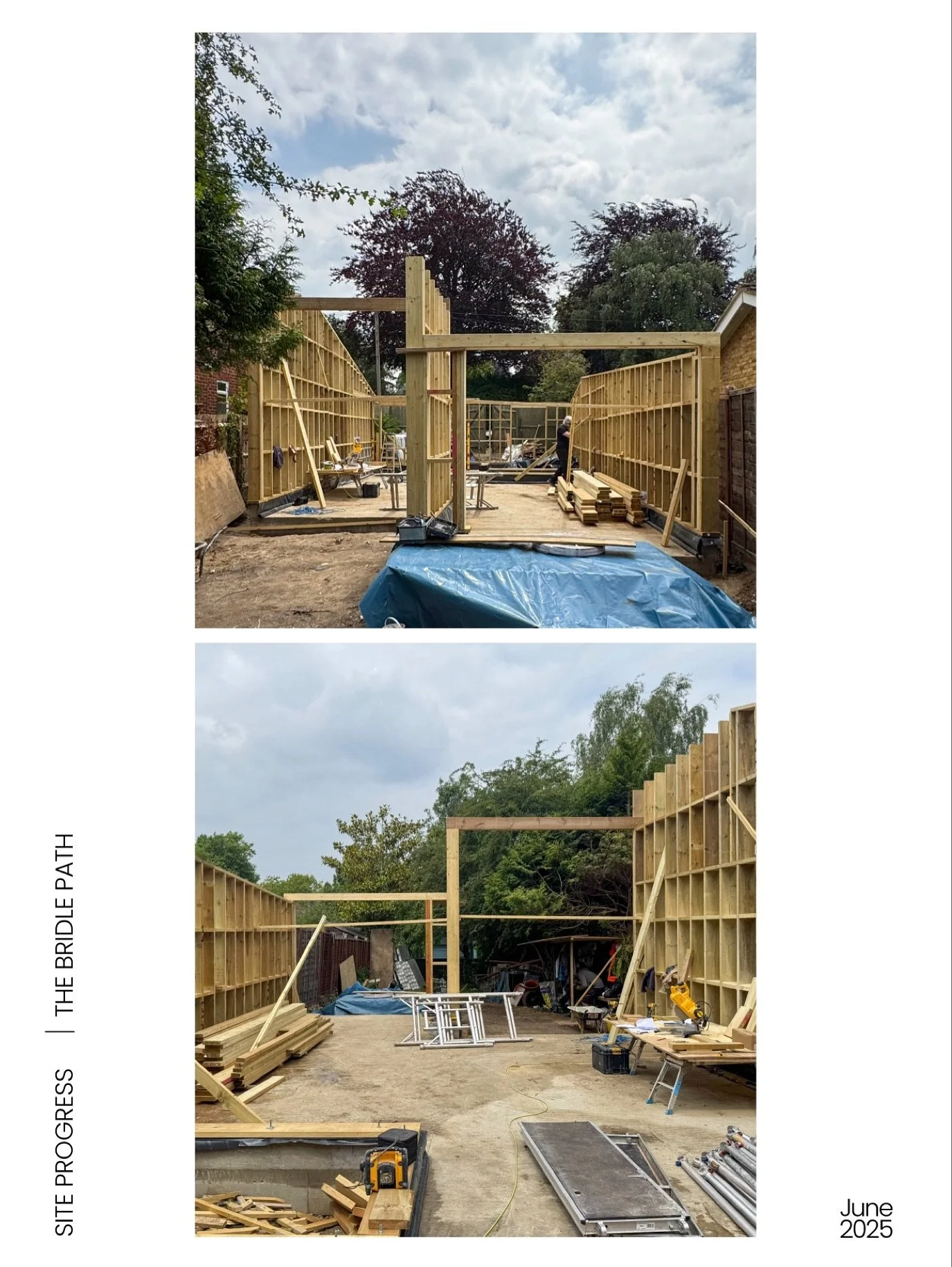 The Bridle Path, Epsom.
Site Progress &ndash; June 2025
Quiet transformations in process.
Lines and structure beginning to surface.
A volume emerging on site.
.
.
.⁠
#AmpueroYutronic #ArchitectureSite #MinimalArchitecture #DesignProcess #UnderConstru