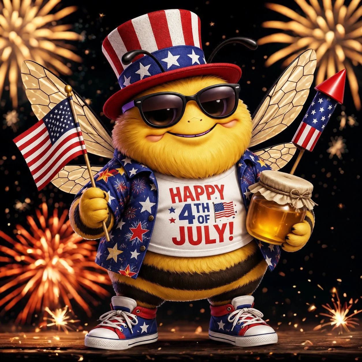 Happy 4th of July... The Bees Missed the Memo!