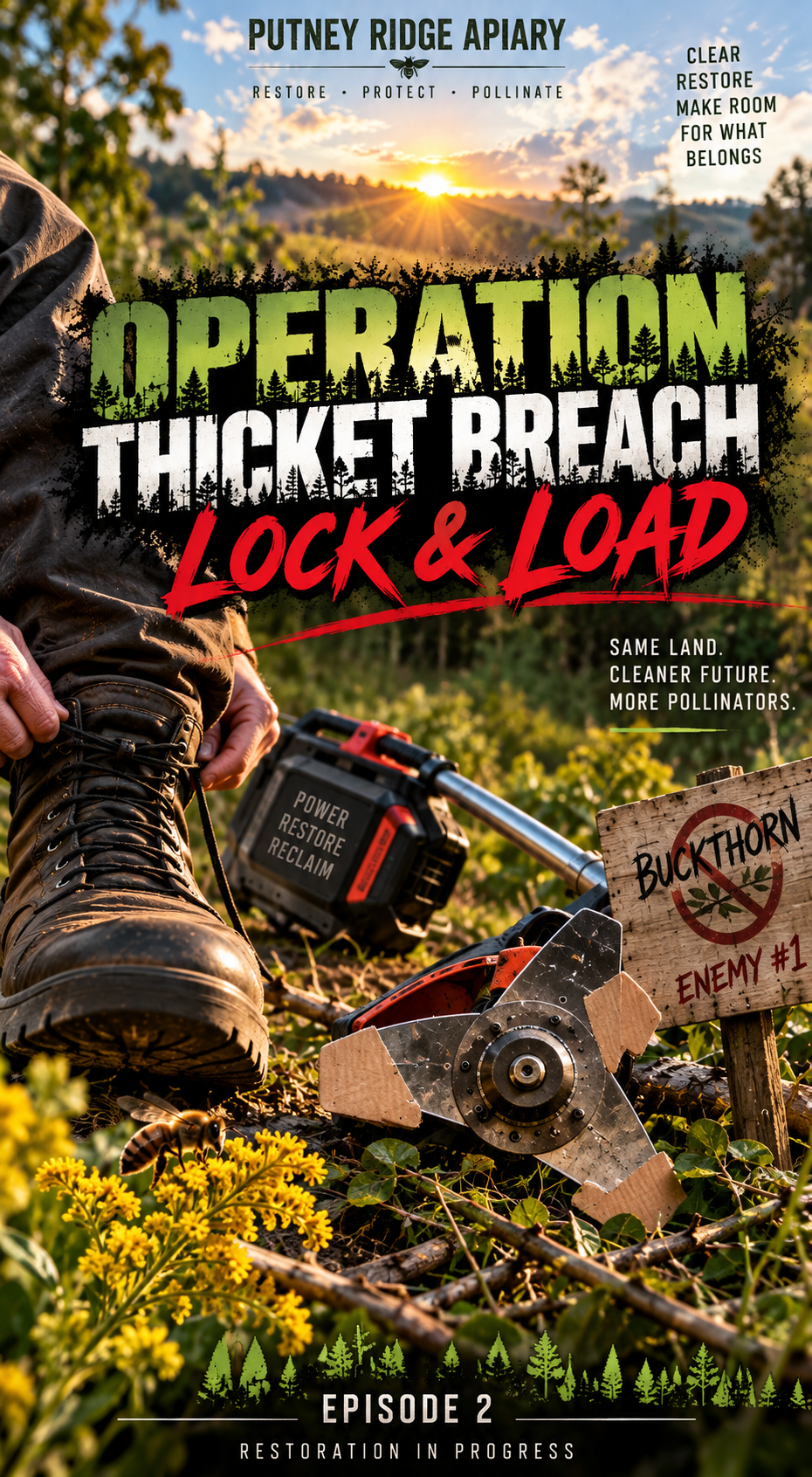 Operation Thicket Breach: Lock &amp; Load  Buckthorn Has Been Warned