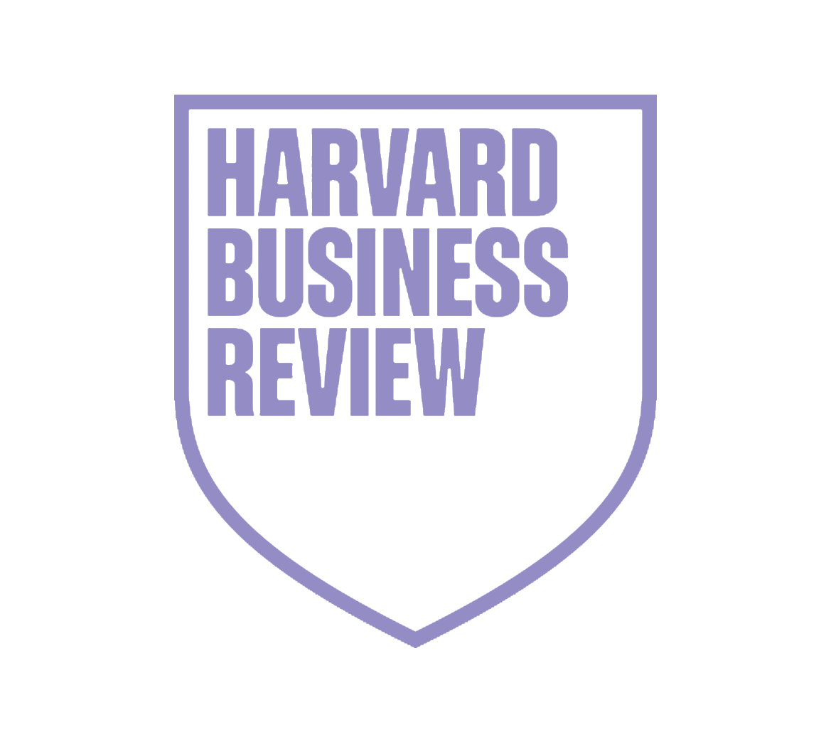 Shield-shaped logo for Harvard Business Review