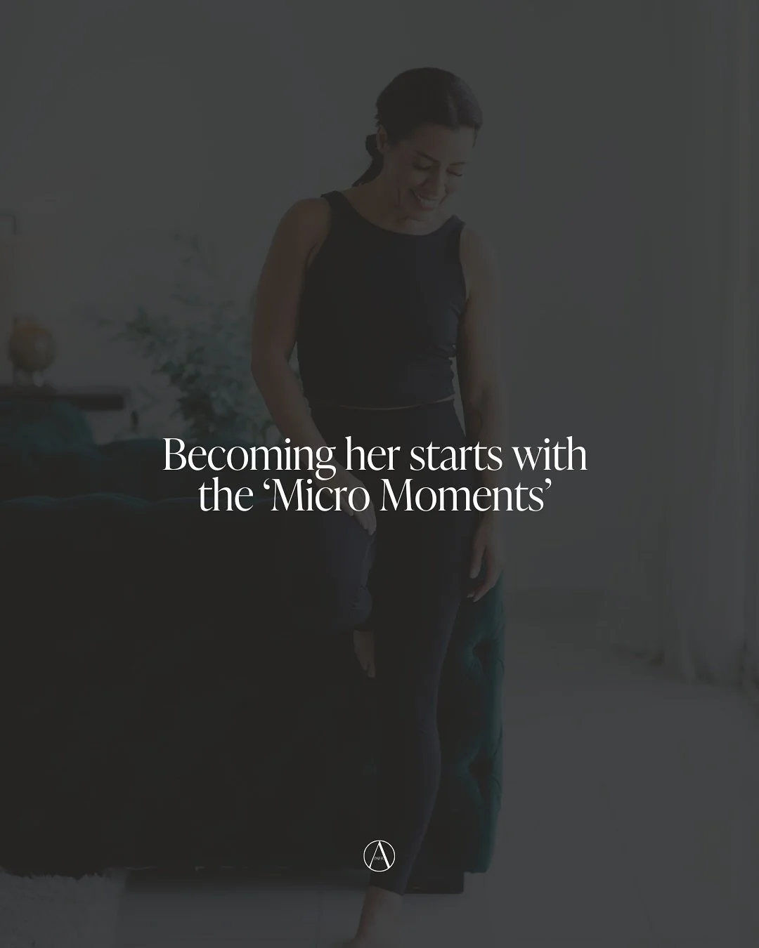 Your future self isn&rsquo;t waiting for you on the other side of a vision board.

She&rsquo;s built, moment by moment, in the way you move through today.

Choosing the walk after dinner because she values energy more than inbox zero.

Closing the la