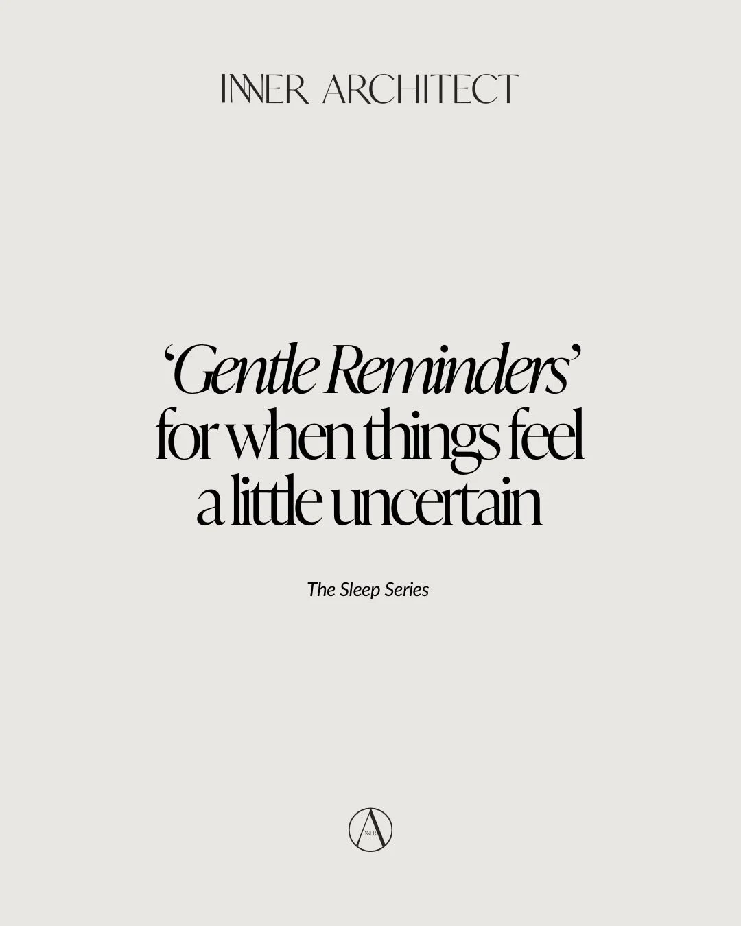 I&rsquo;ve had quite a few messages the last few days from people saying the same thing.

&ldquo;I feel fine during the day&hellip; but when I get into bed my mind won&rsquo;t switch off.&rdquo;

It makes sense. I think all of us in the UAE feel the 