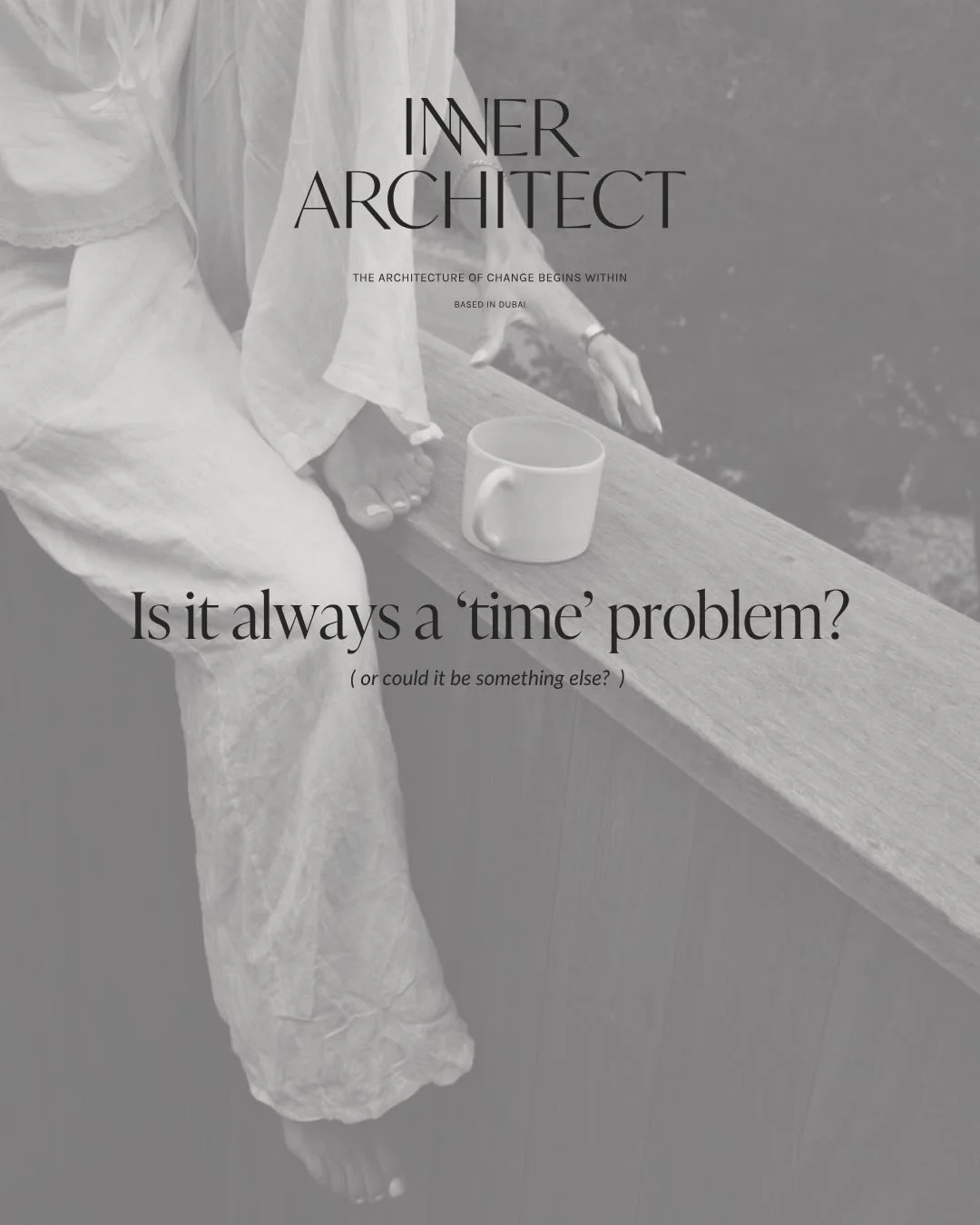 When people come to a coaching capsule wanting to change a habit
boundaries, diet, training, whatever it is

I don&rsquo;t make it about time

Because when something feels hard
you don&rsquo;t suddenly create more time for it

You go back to what you