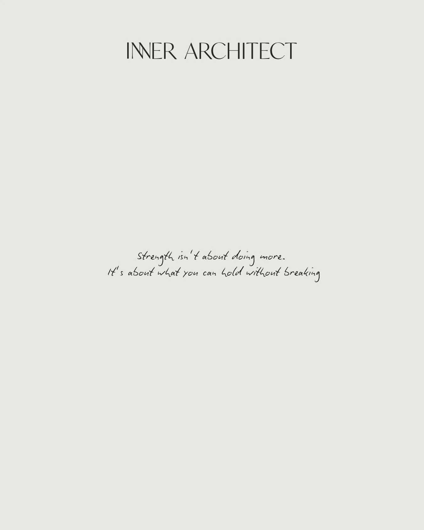 You don&rsquo;t need to prove how much you can do. 

You only need to know what you can  consistently hold. 

That&rsquo;s where real strength is built 

Save this for when you need a reminder 🤍