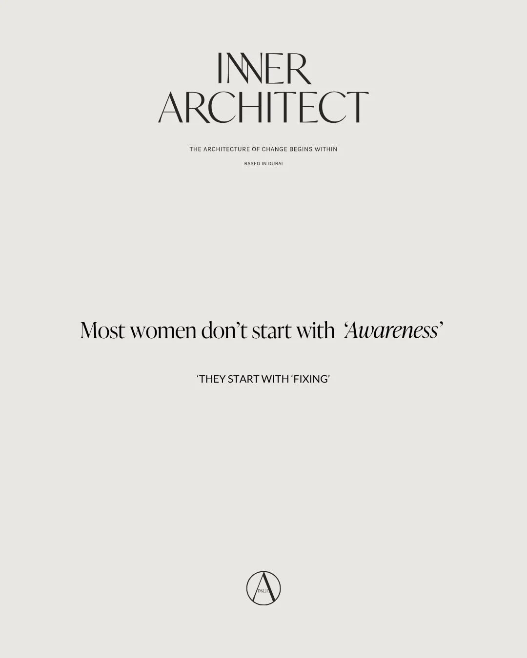 Many of the women I work with don&rsquo;t struggle because they aren&rsquo;t trying
They struggle because they&rsquo;re solving too quickly

They feel off so they change something
But they haven&rsquo;t actually understood what&rsquo;s driving it

So