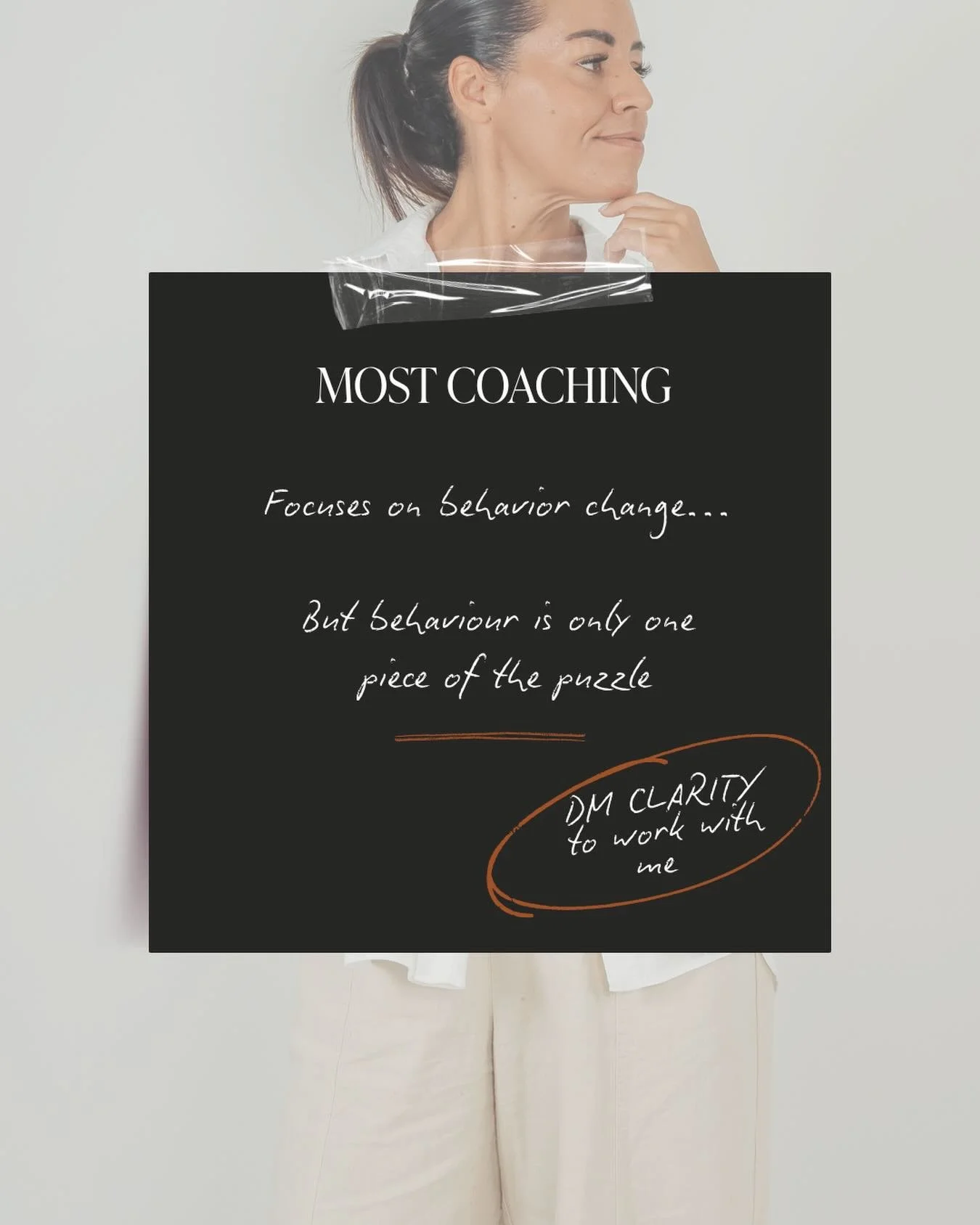 Most coaching focuses on behaviour change.

But behaviour doesn&rsquo;t exist in isolation.

How do you create lasting change when your energy is depleted?

When stress is impacting your decisions?

When your health is affecting your mood?

When your