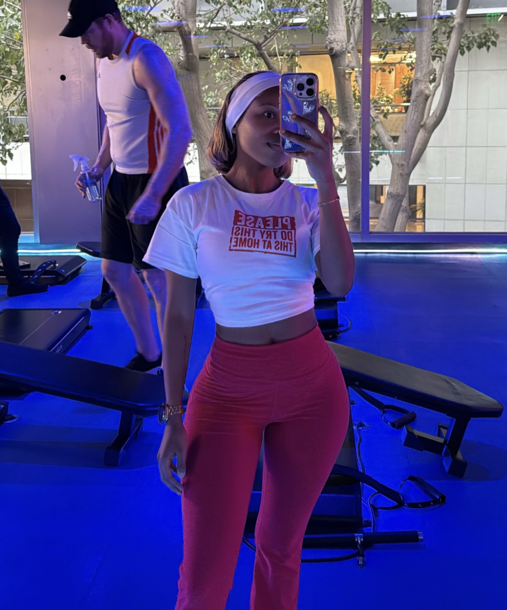PLEASE DO TRY THIS AT HOME crop top