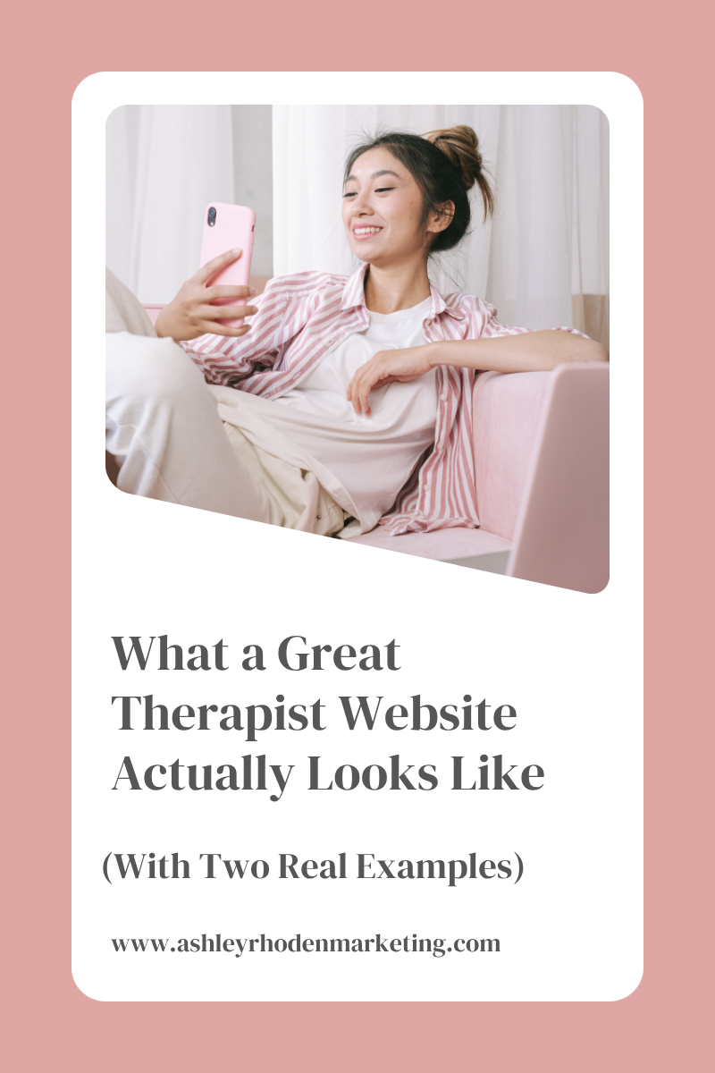 What a Great Therapist Website Actually Looks Like (Two Real Examples)