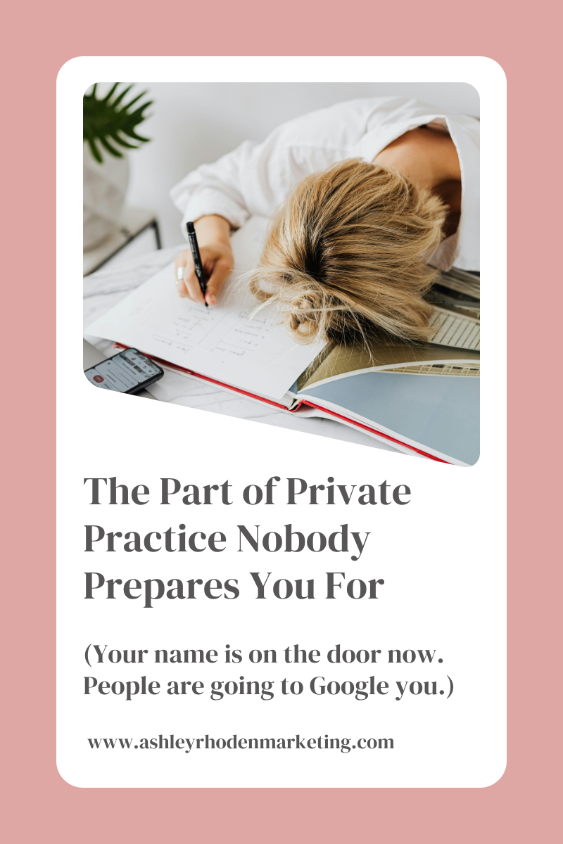 The Part of Private Practice Nobody Prepares You For