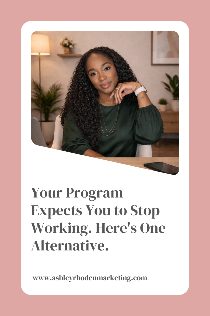 Your Program Expects You to Stop Working. Here's One Alternative.