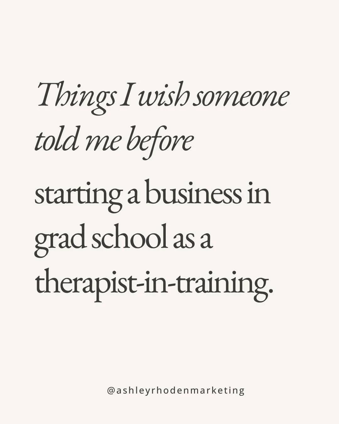 Nobody pulled me aside and said, "hey, this is going to be a lot."

So I'm doing it for you.

I'm a web designer for therapists and a grad student in counseling &mdash; which means I'm building a business while also learning how to sit with