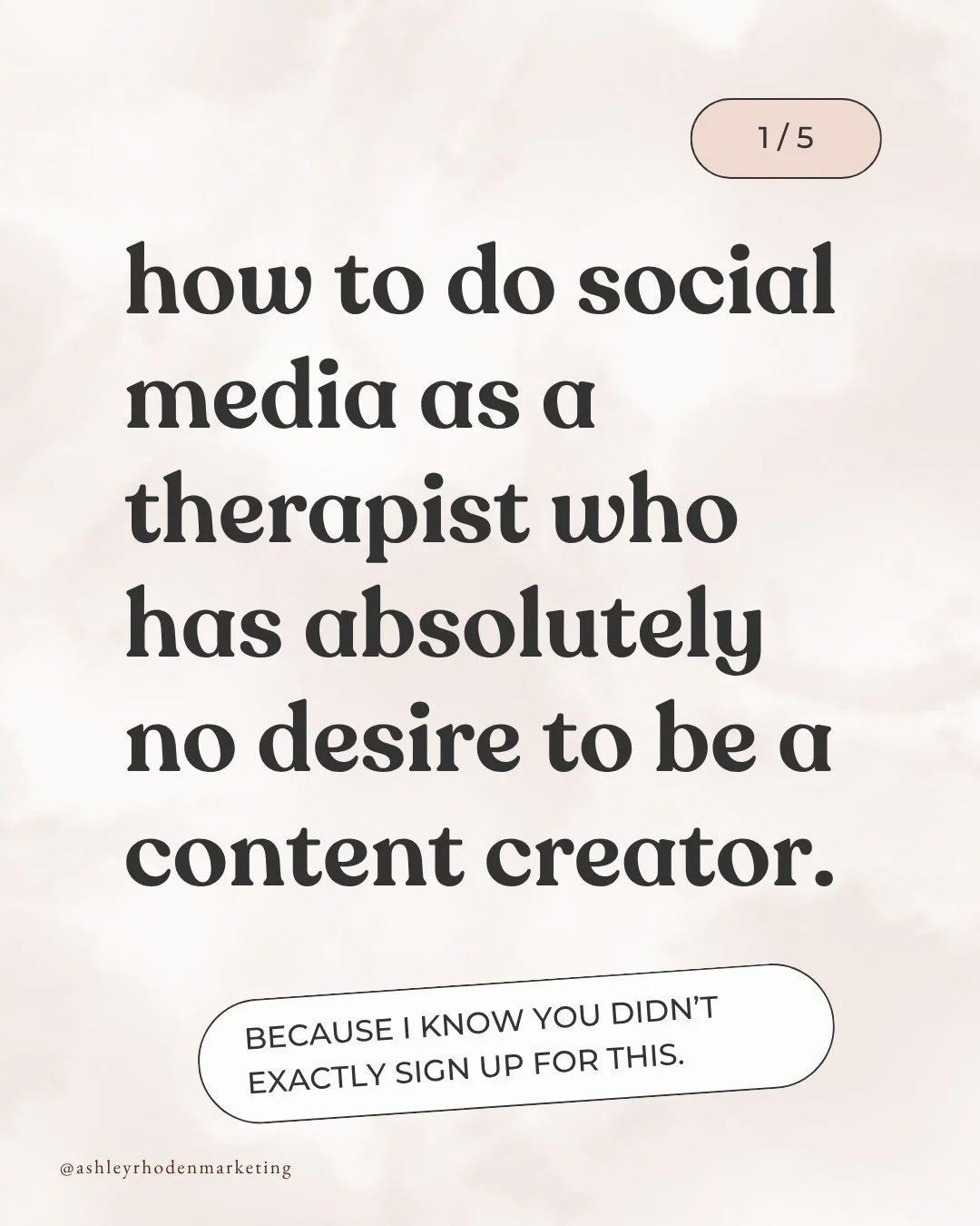 I knooooow. I know social might make your skin crawl, but we can do this!

#therapist #therapy #privatepractice #mentalhealth