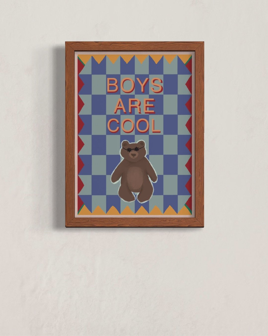 A5 'Boys Are Cool' Art Print