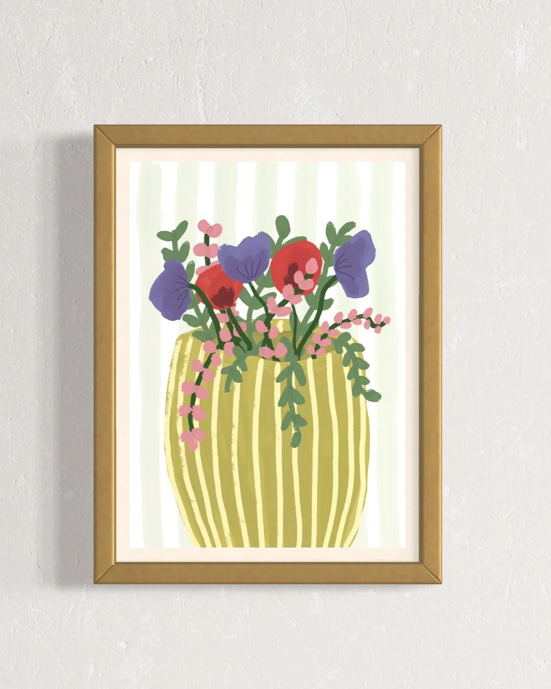 Flowers in Vase art print