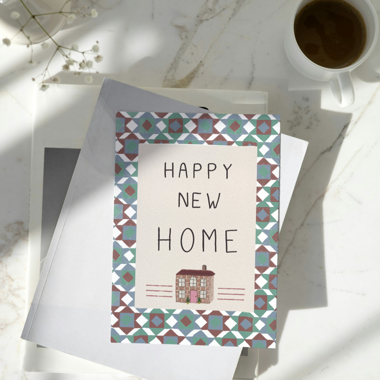 Charming 'Happy New Home' Greetings Card