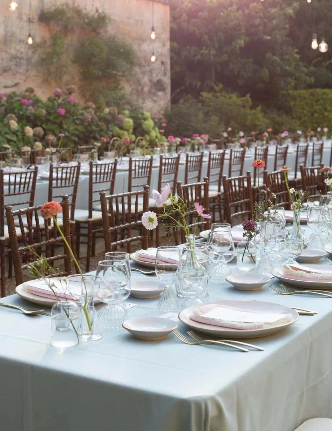 Allestimento tavola di matrimonio