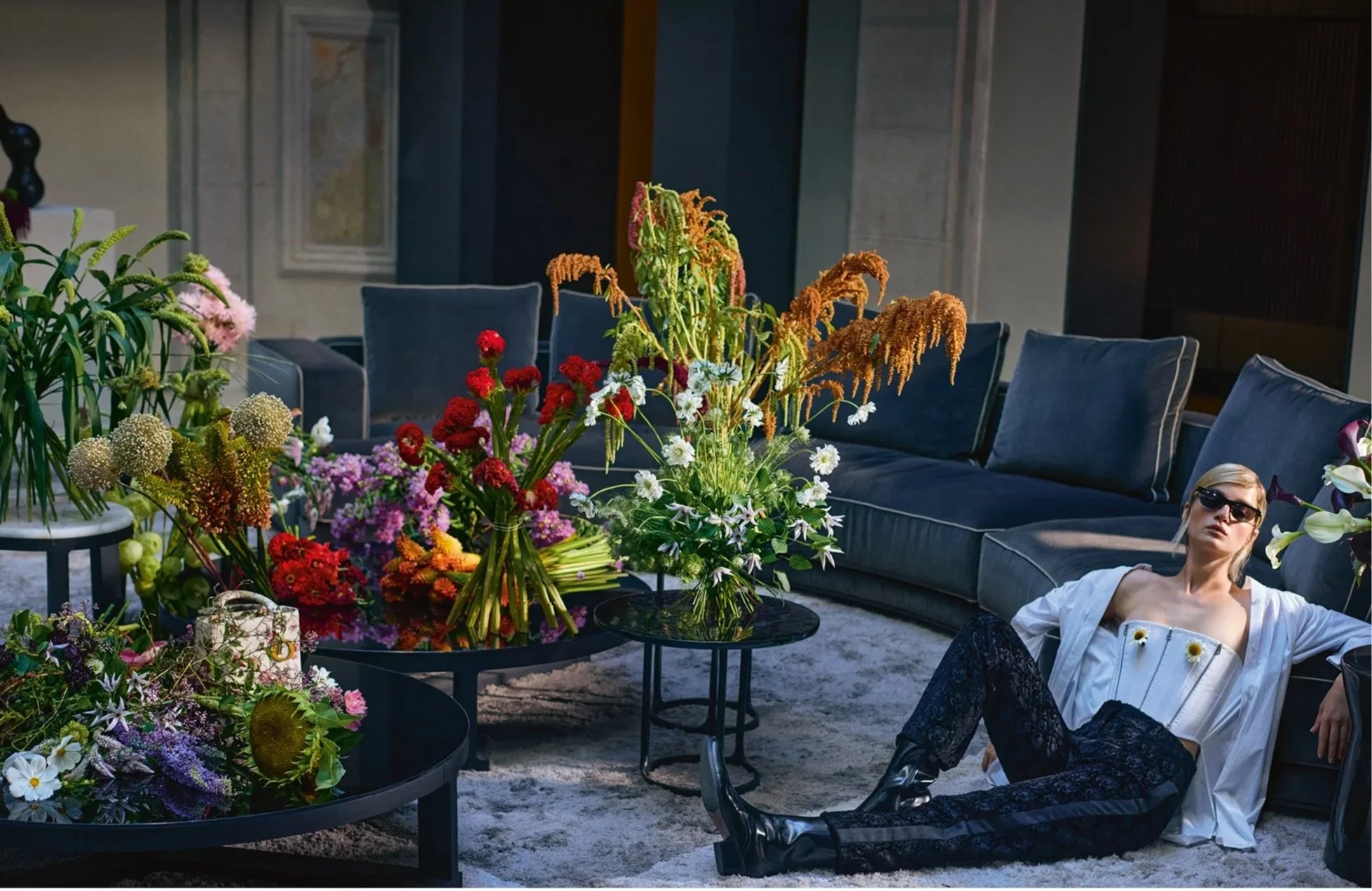 flower design per vanity fair speciale venezia