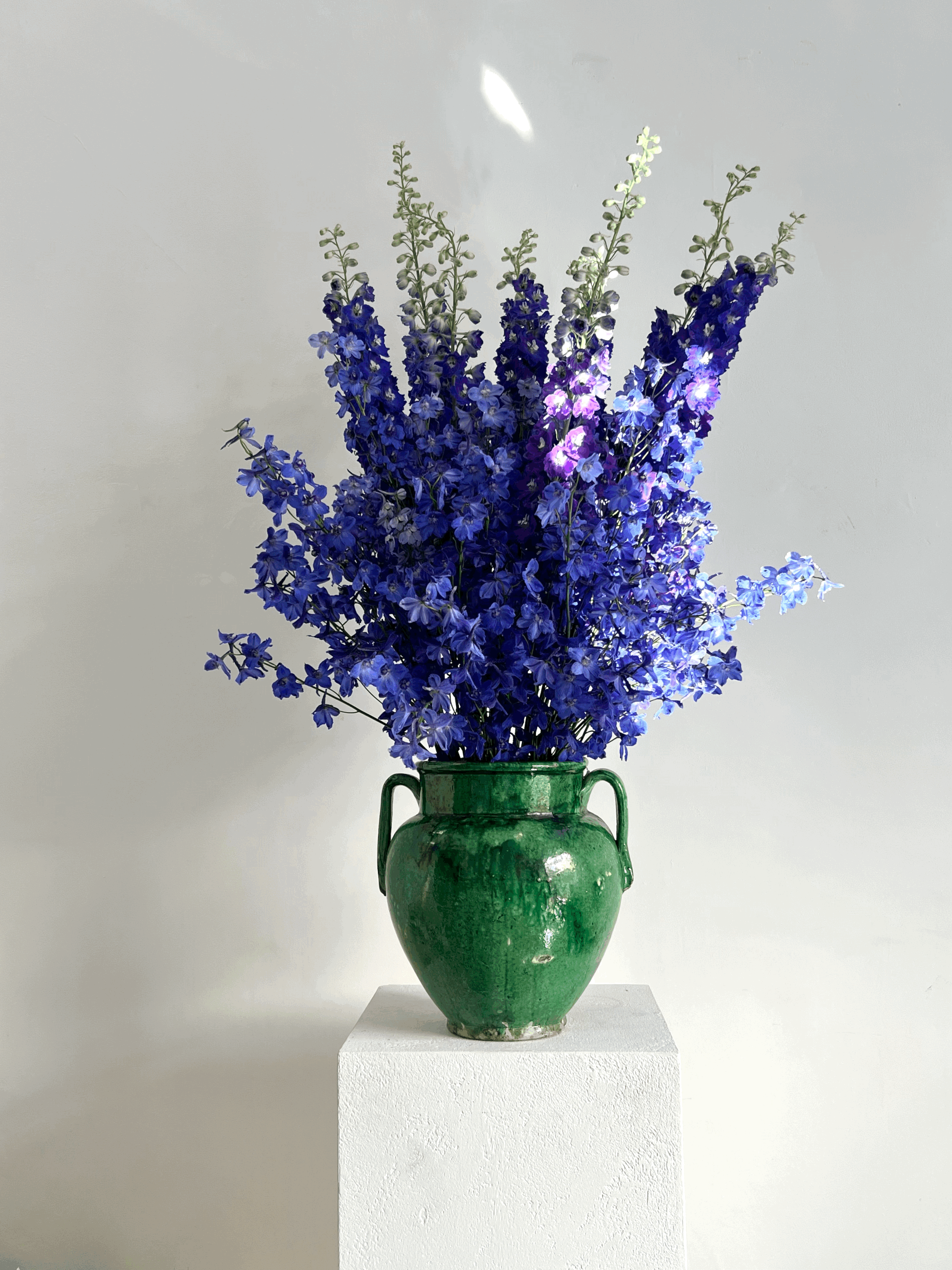 Vaso antico in terracotta verde