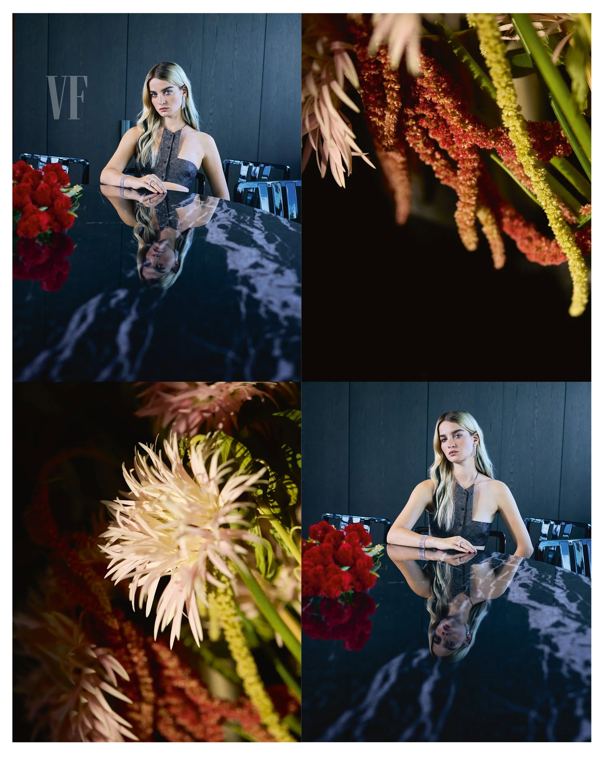 flower design per vanity fair speciale venezia