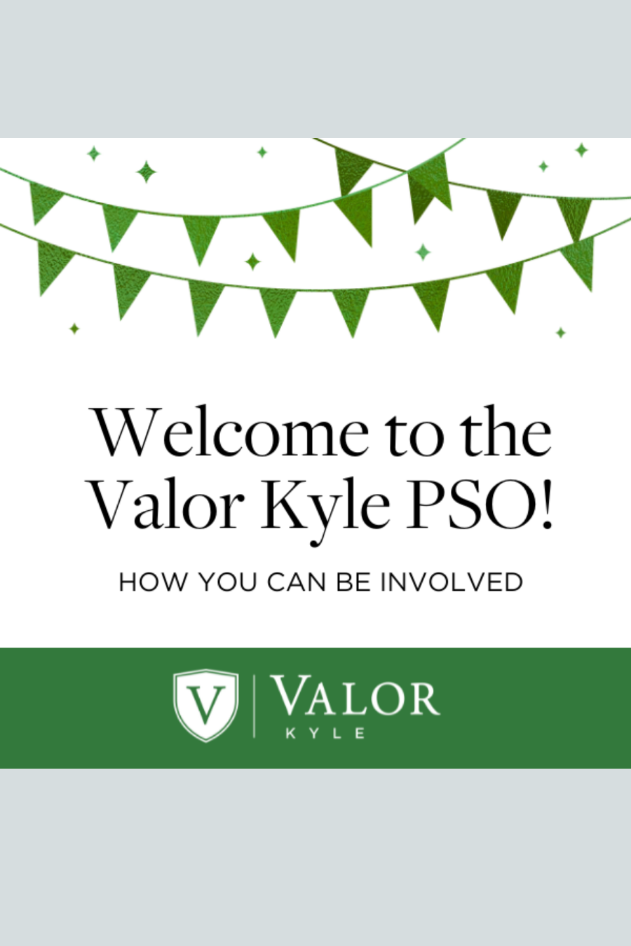 This design was used in email marketing and was also used as a printed sign during a parent event.