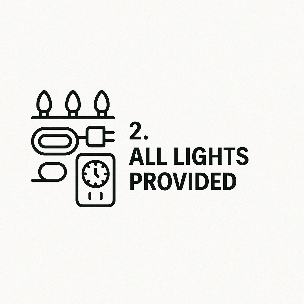 all-inclusive Christmas lights we provide the lights