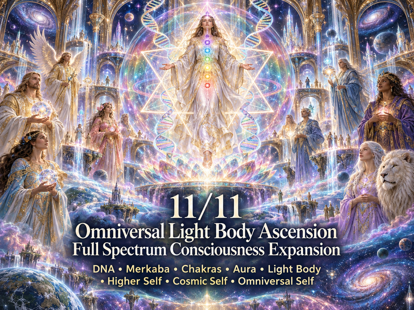 11/11 Omniversal Light Body Ascension — Full Spectrum Consciousness Expansion
